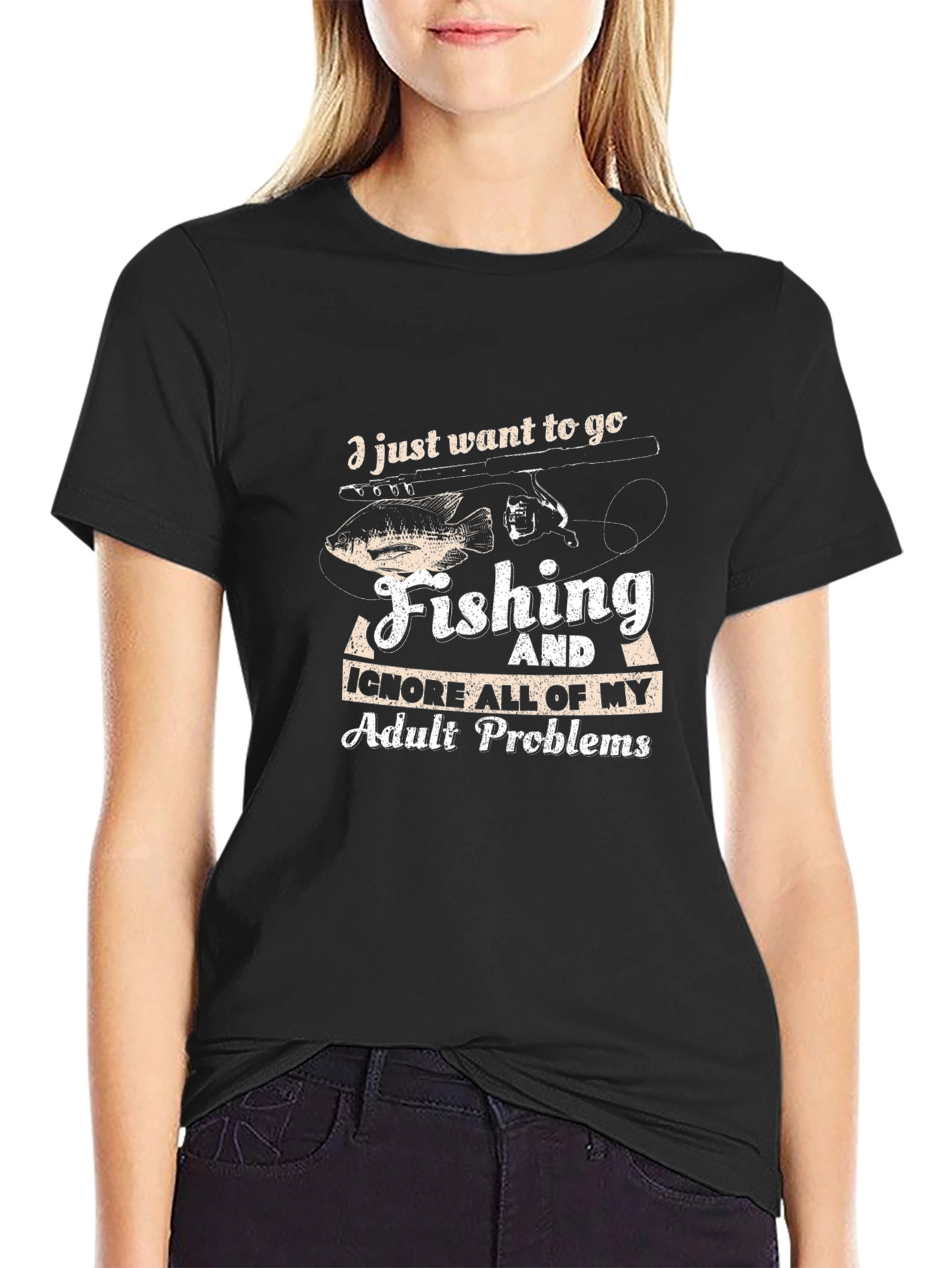 Fishing T-Shirt: Ignore Adult Problems