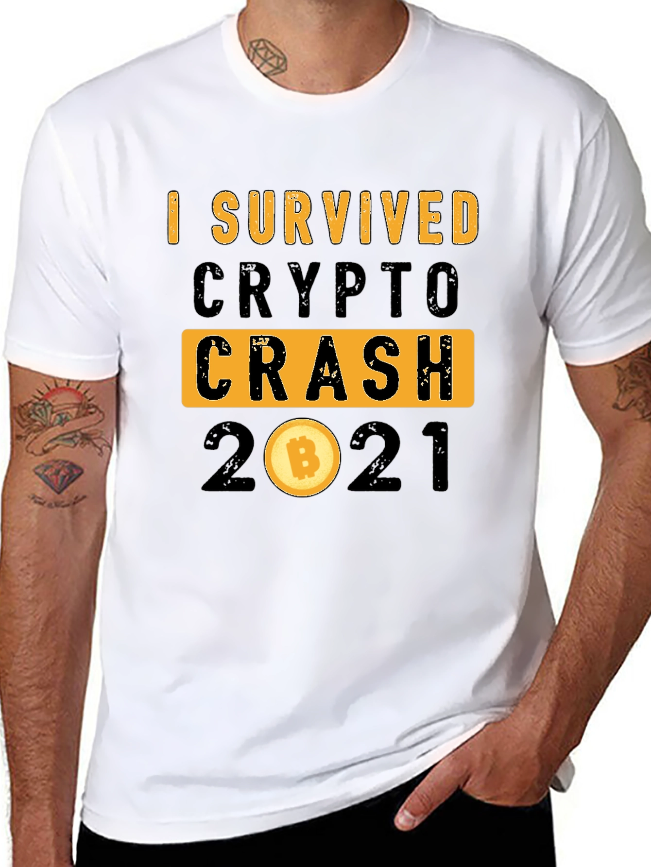 I Survived Crypto Crash 2021 T-Shirt