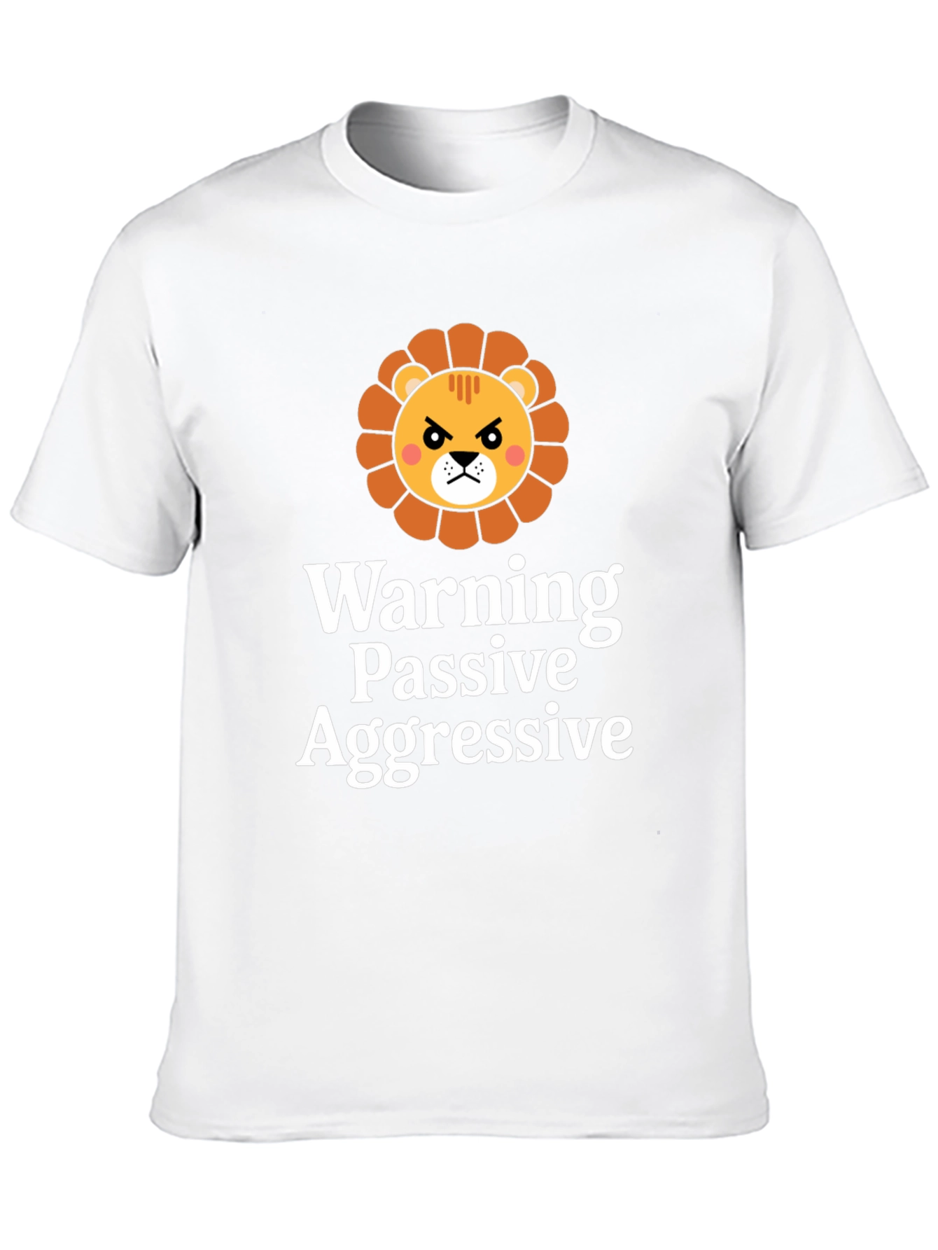 Passive Aggressive Lion Black T-Shirt