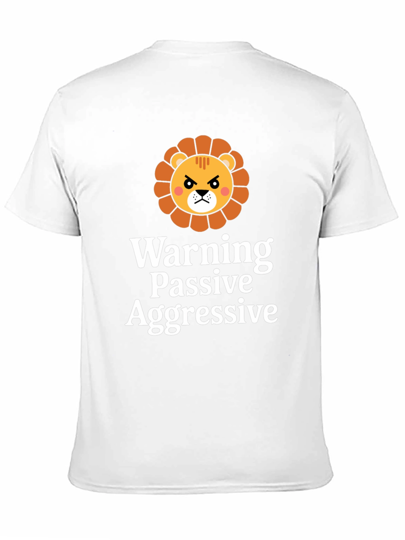 Passive Aggressive Lion Black T-Shirt