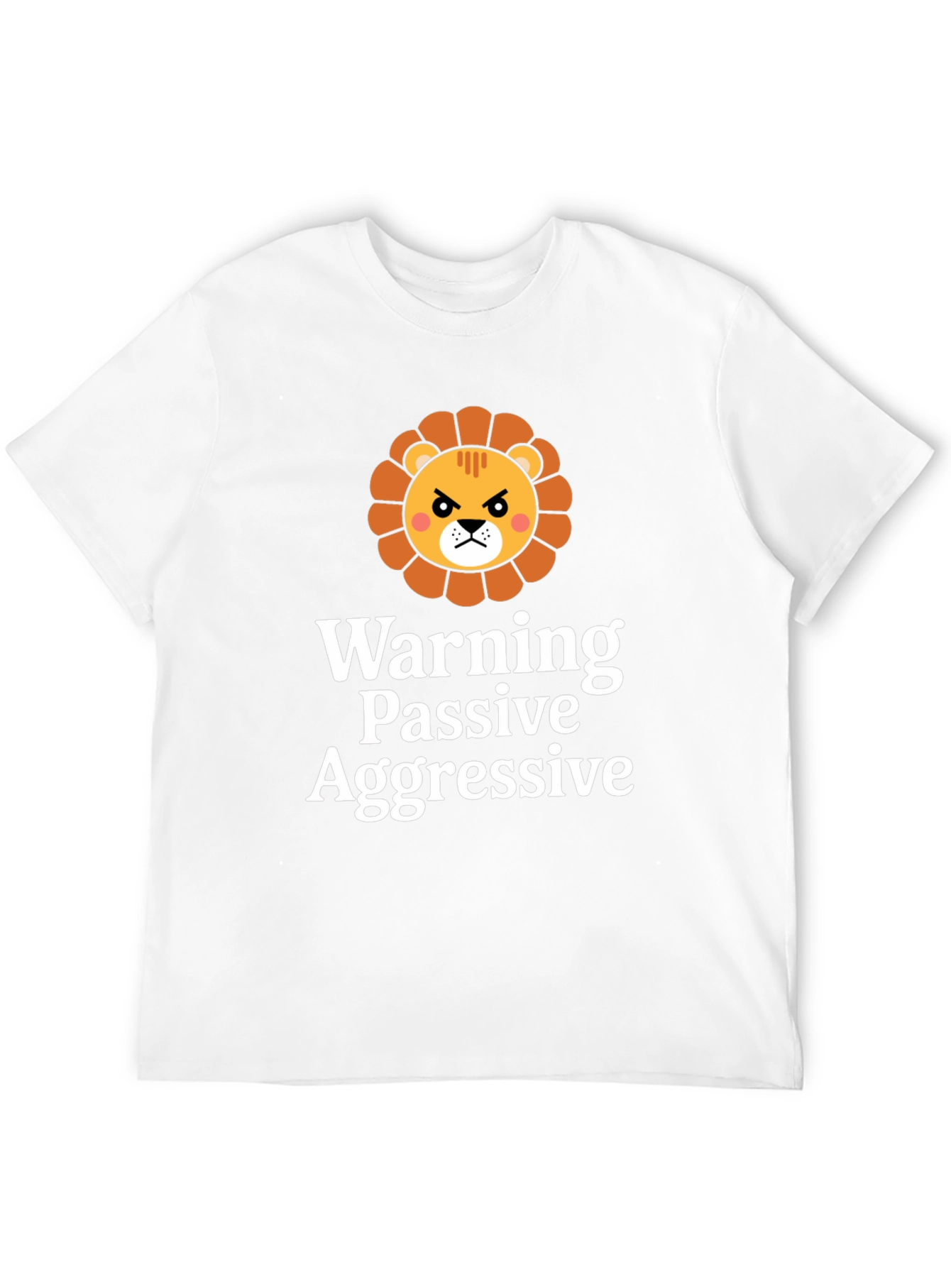 Passive Aggressive Lion Black T-Shirt