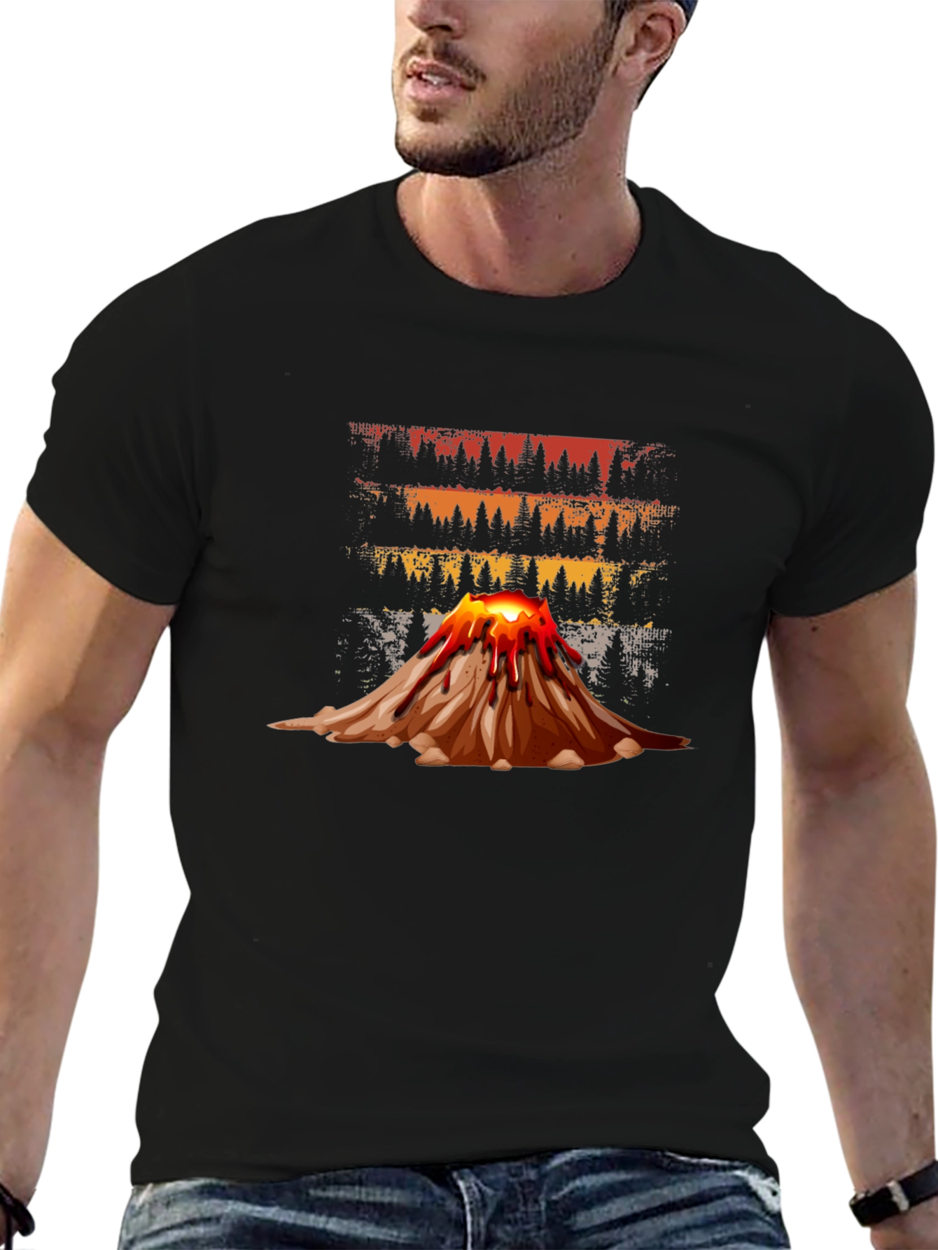 Volcano Graphic Tee - Erupting Style