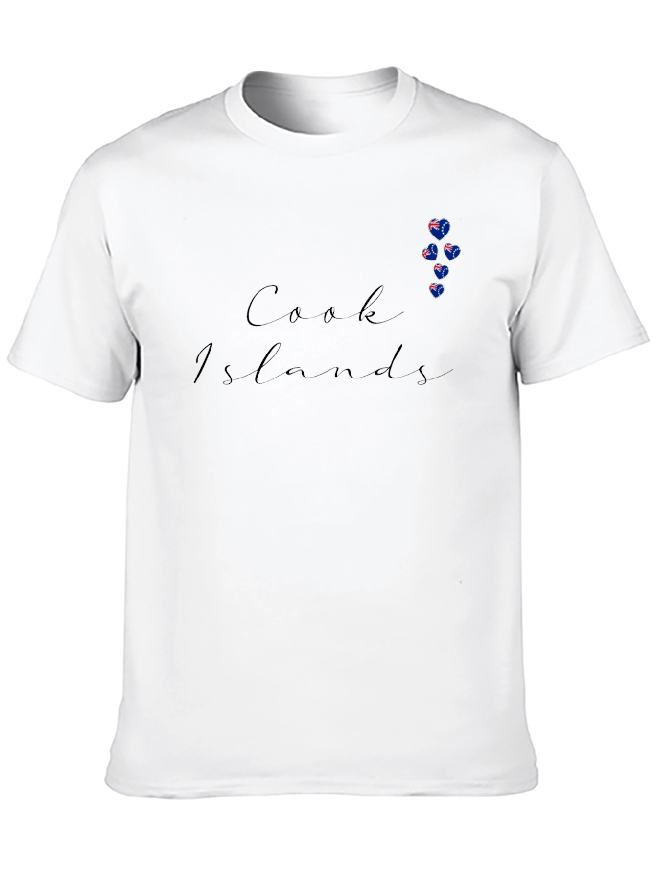 Cook Islands Flag Heart Tee