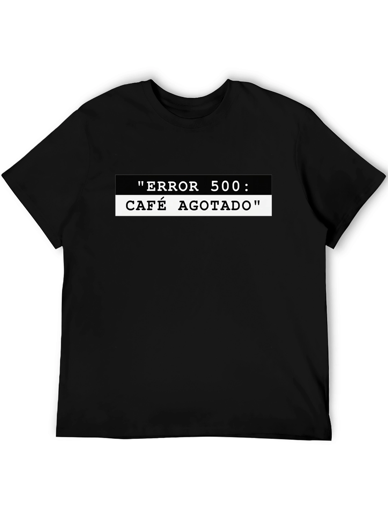 Error 500: Café Agotado Black T-Shirt