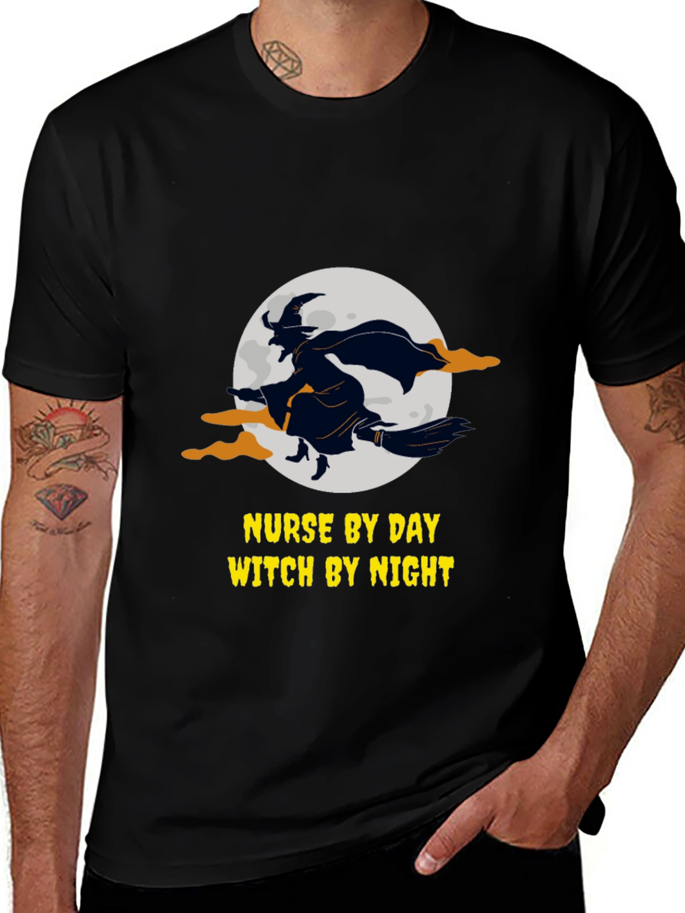 Nurse by Day Witch by Night T-Shirt