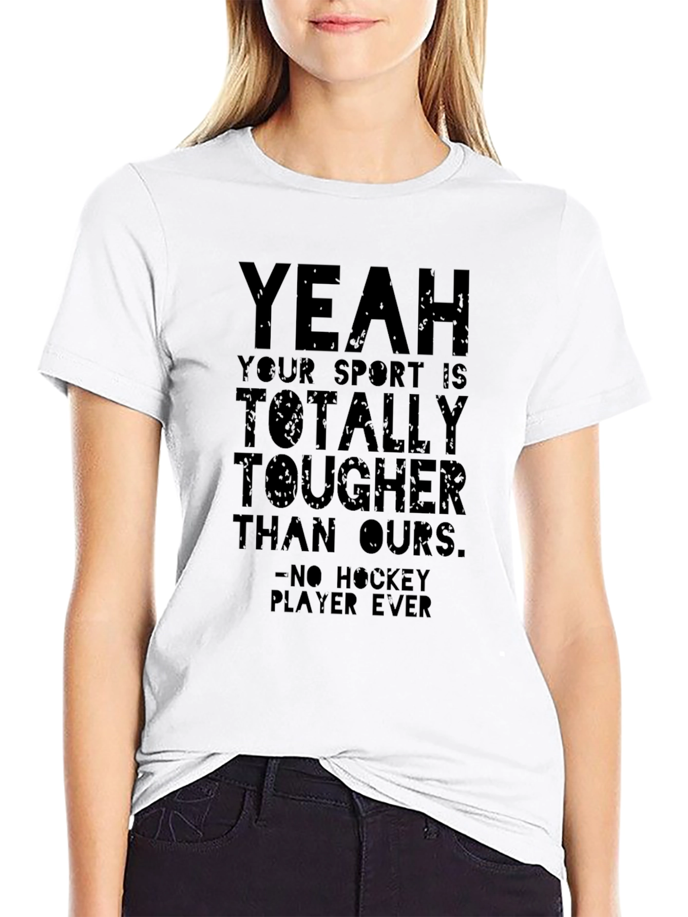 Funny Hockey Player Ever T-Shirt - Black