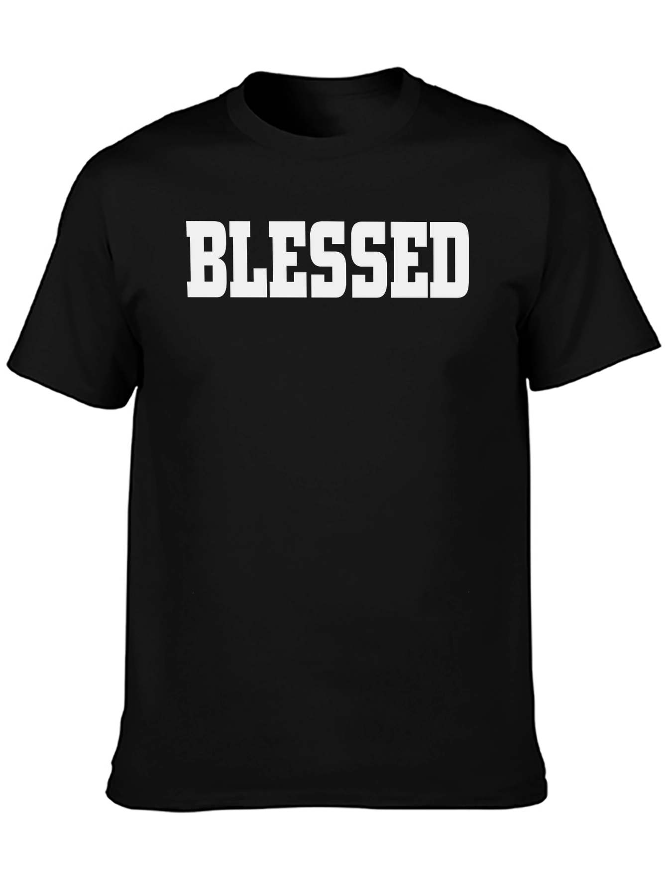 Blessed Graphic Tee - Black Short Sleeve T-Shirt
