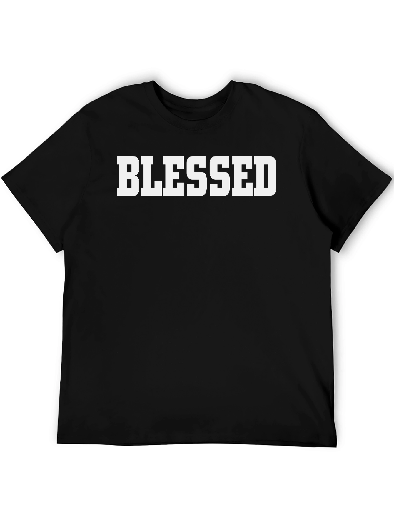 Blessed Graphic Tee - Black Short Sleeve T-Shirt