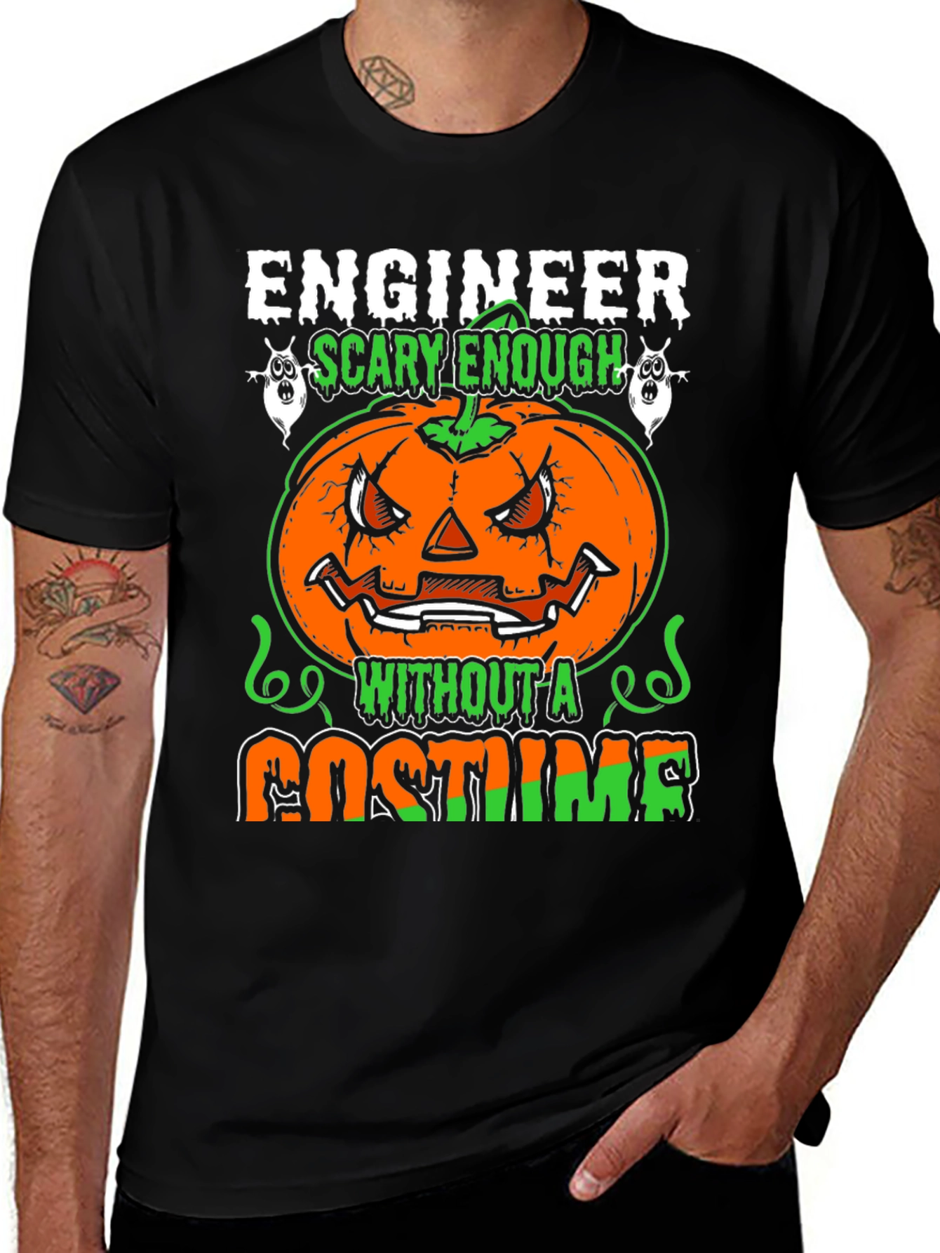 Engineer Scary Enough Halloween T-Shirt