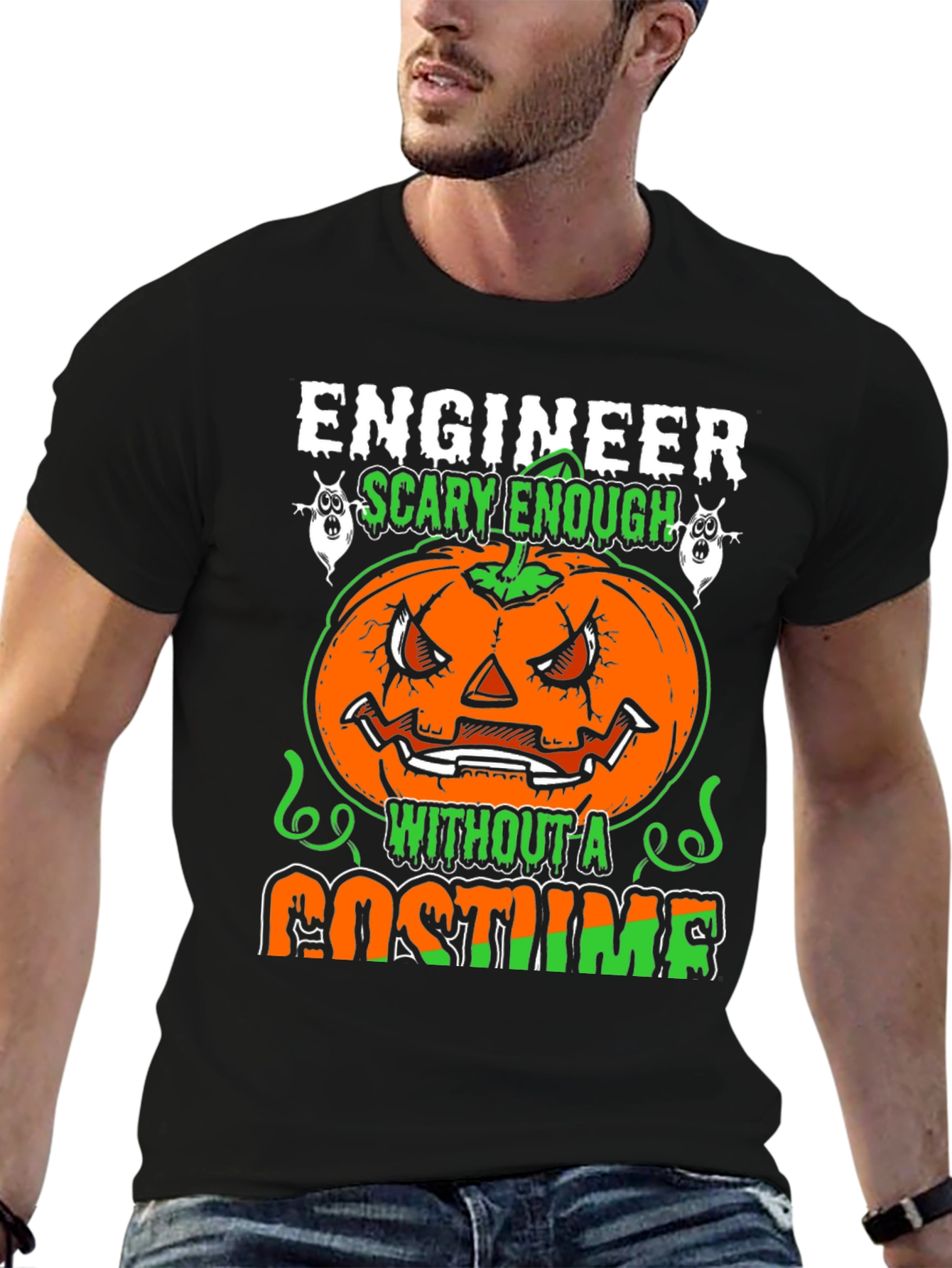 Engineer Scary Enough Halloween T-Shirt