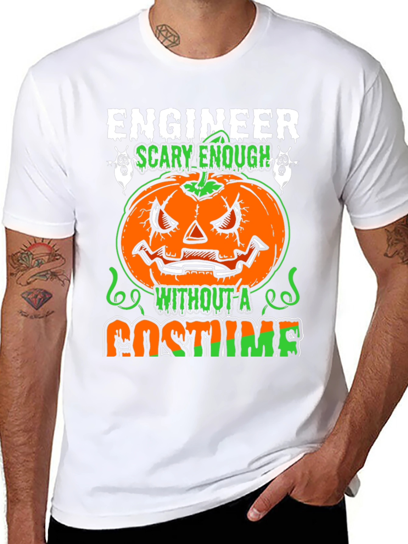 Engineer Scary Enough Halloween T-Shirt