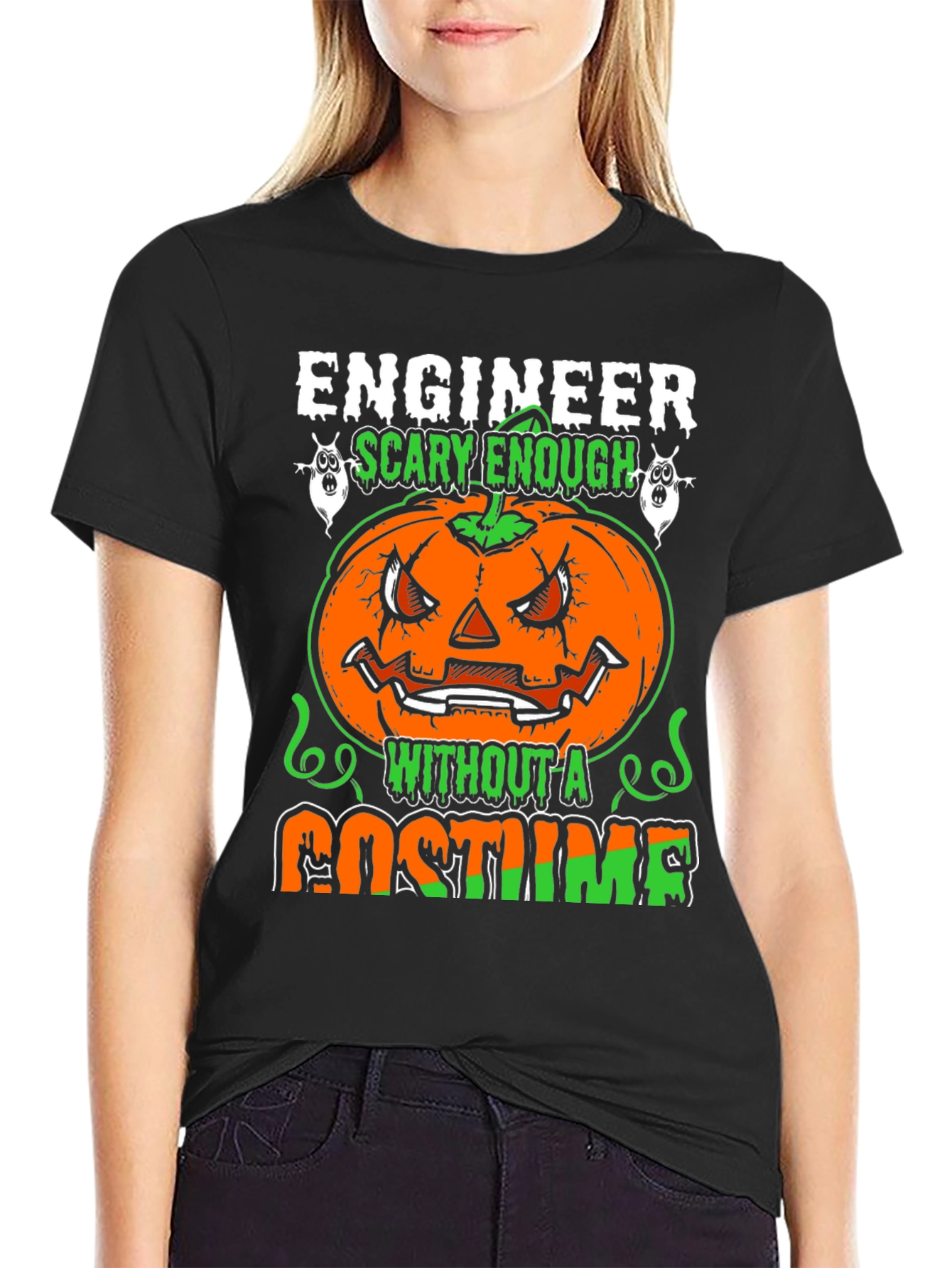 Engineer Scary Enough Halloween T-Shirt