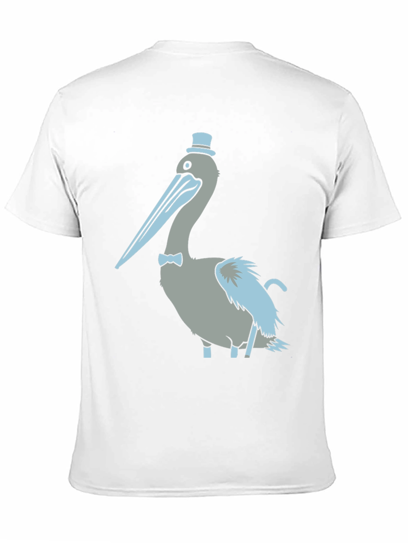 Pelican with Top Hat Graphic T-Shirt