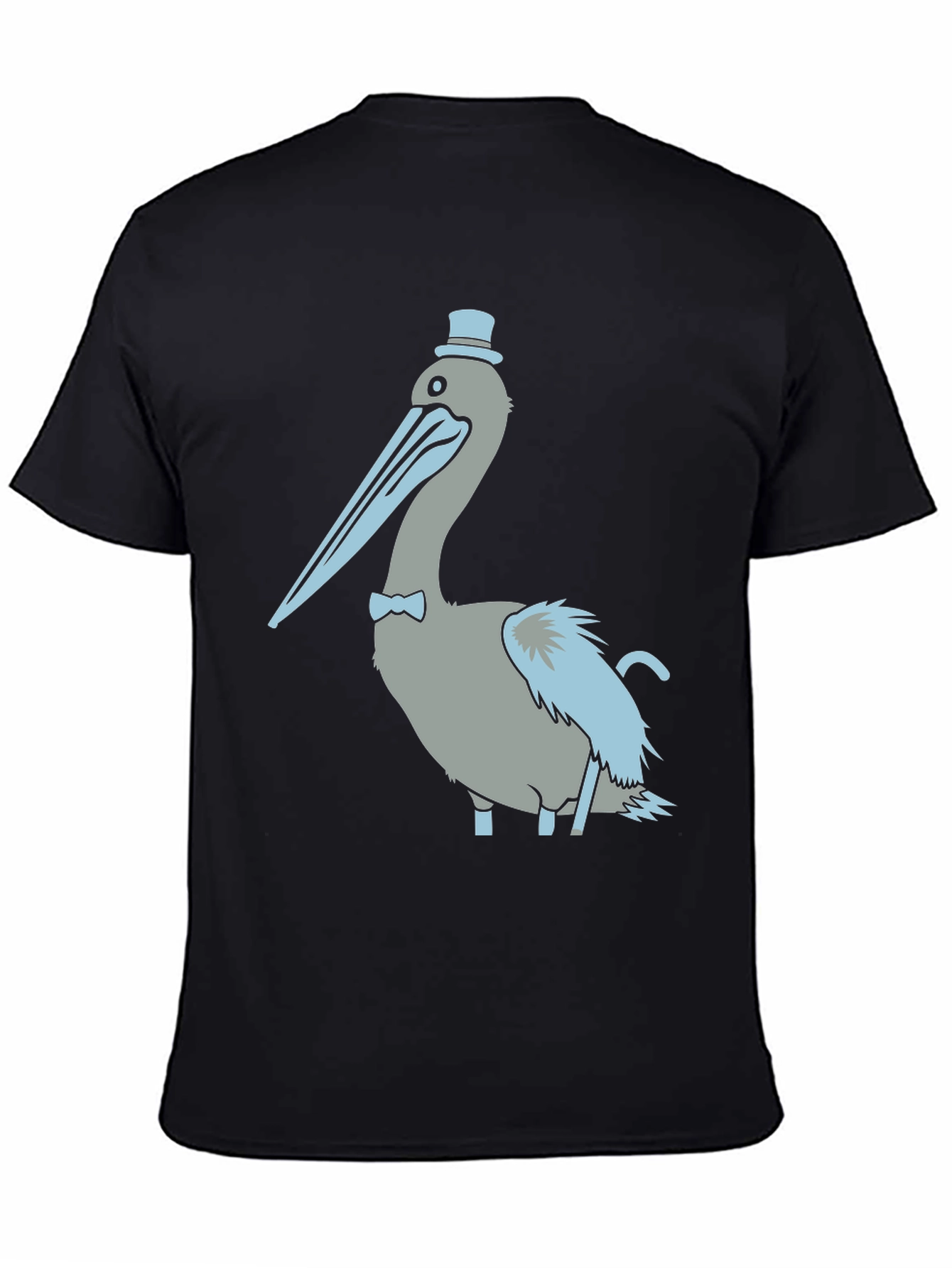 Pelican with Top Hat Graphic T-Shirt