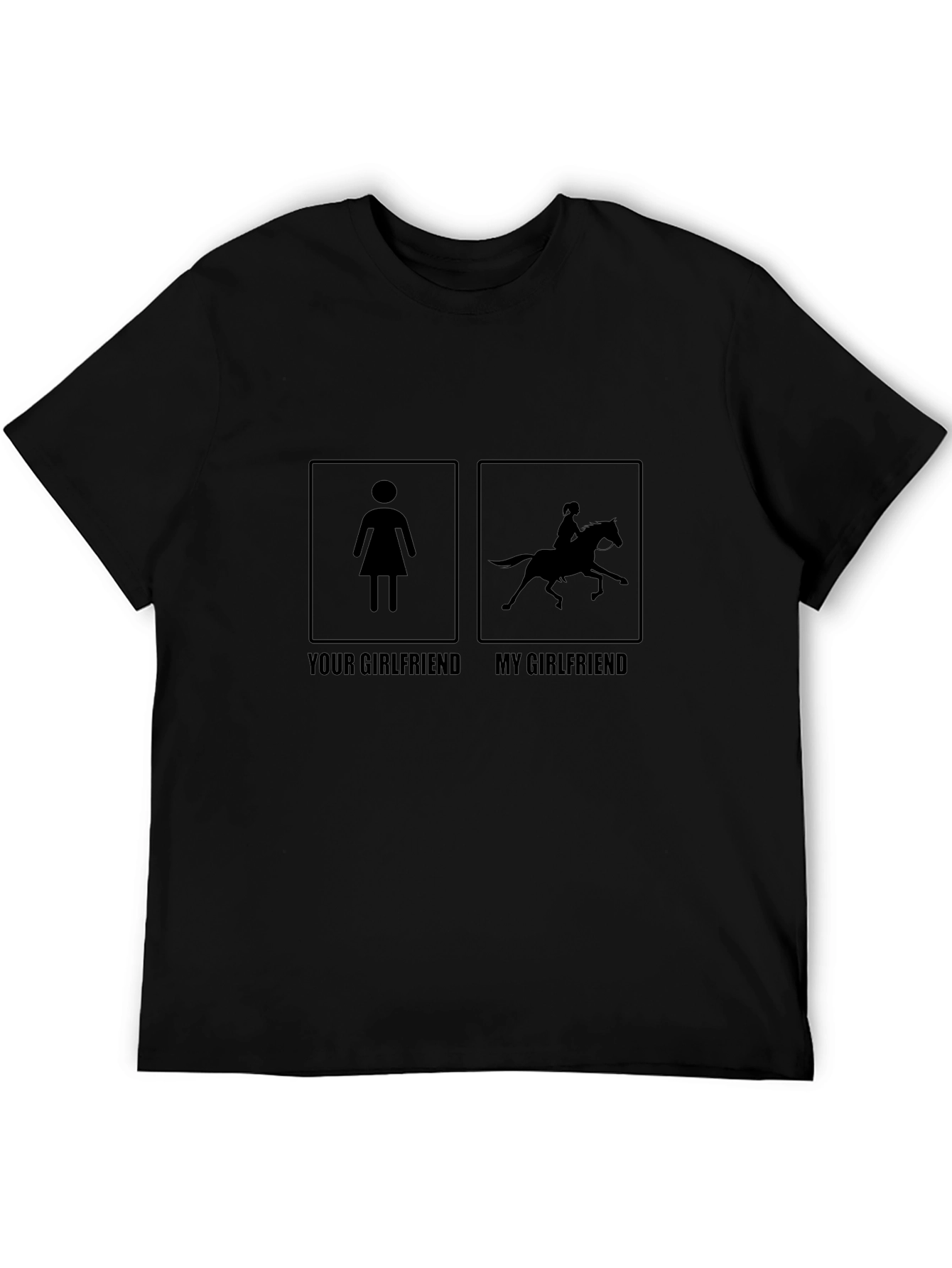 Humorous My Girlfriend Horse Riding T-Shirt