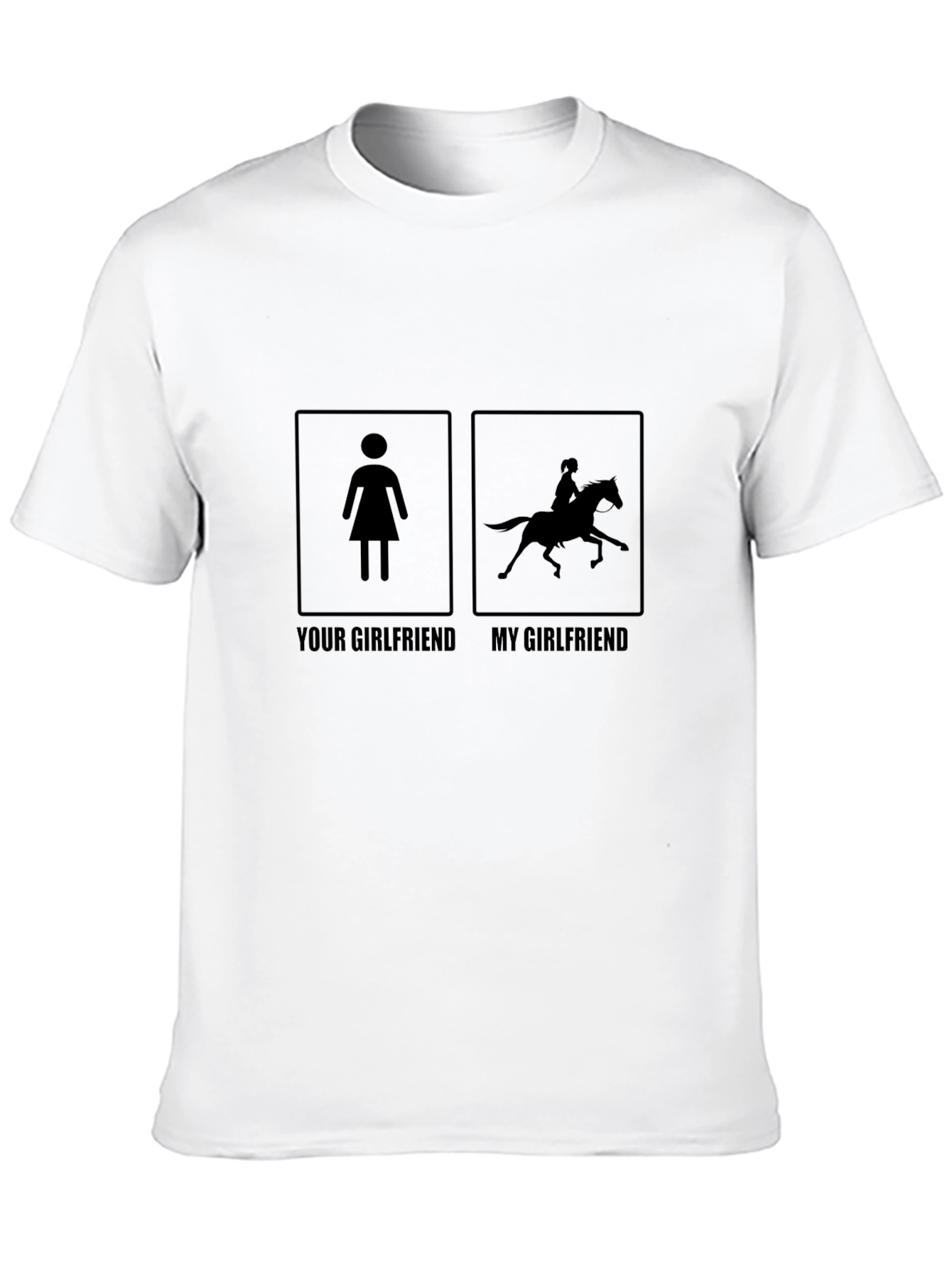 Humorous My Girlfriend Horse Riding T-Shirt