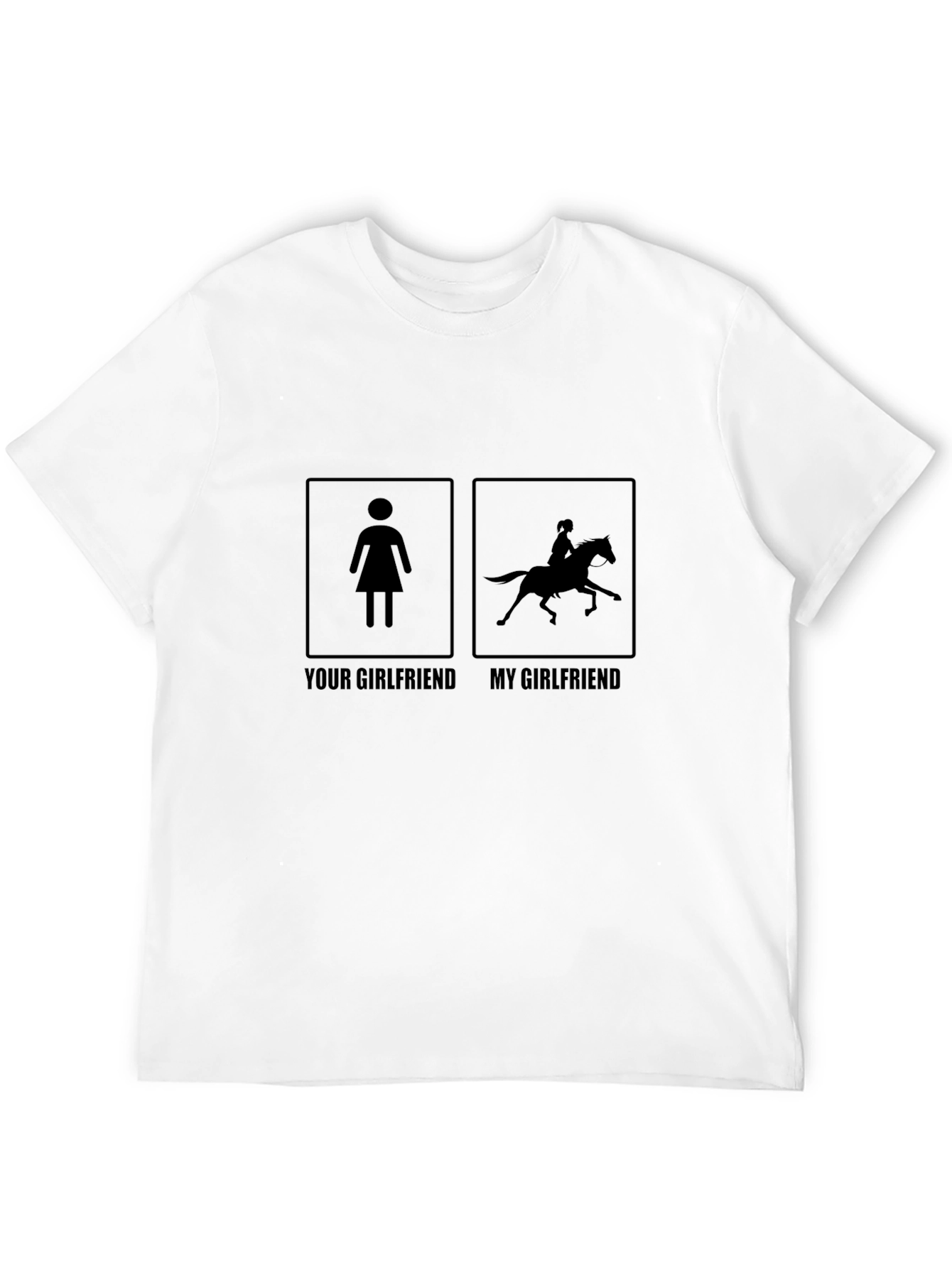 Humorous My Girlfriend Horse Riding T-Shirt
