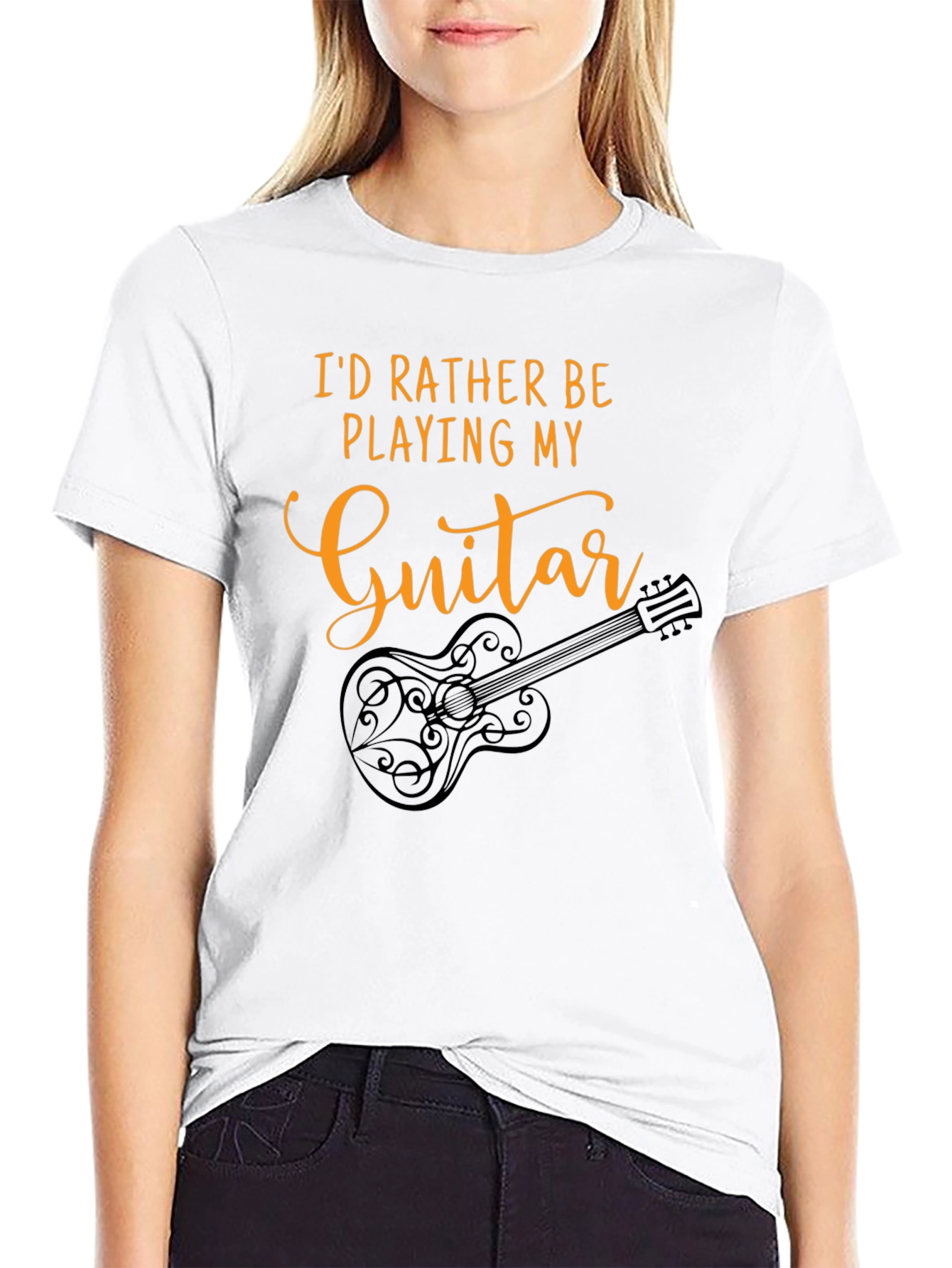 Guitar Player T-Shirt - Id Rather Be Playing