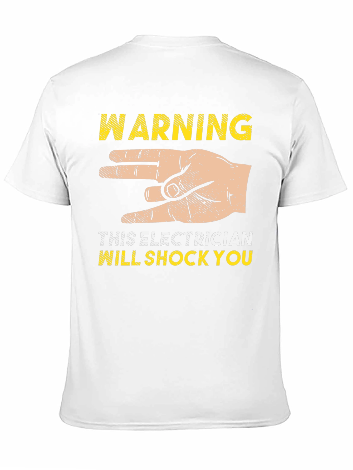 Electrician Shock Warning Graphic T-Shirt