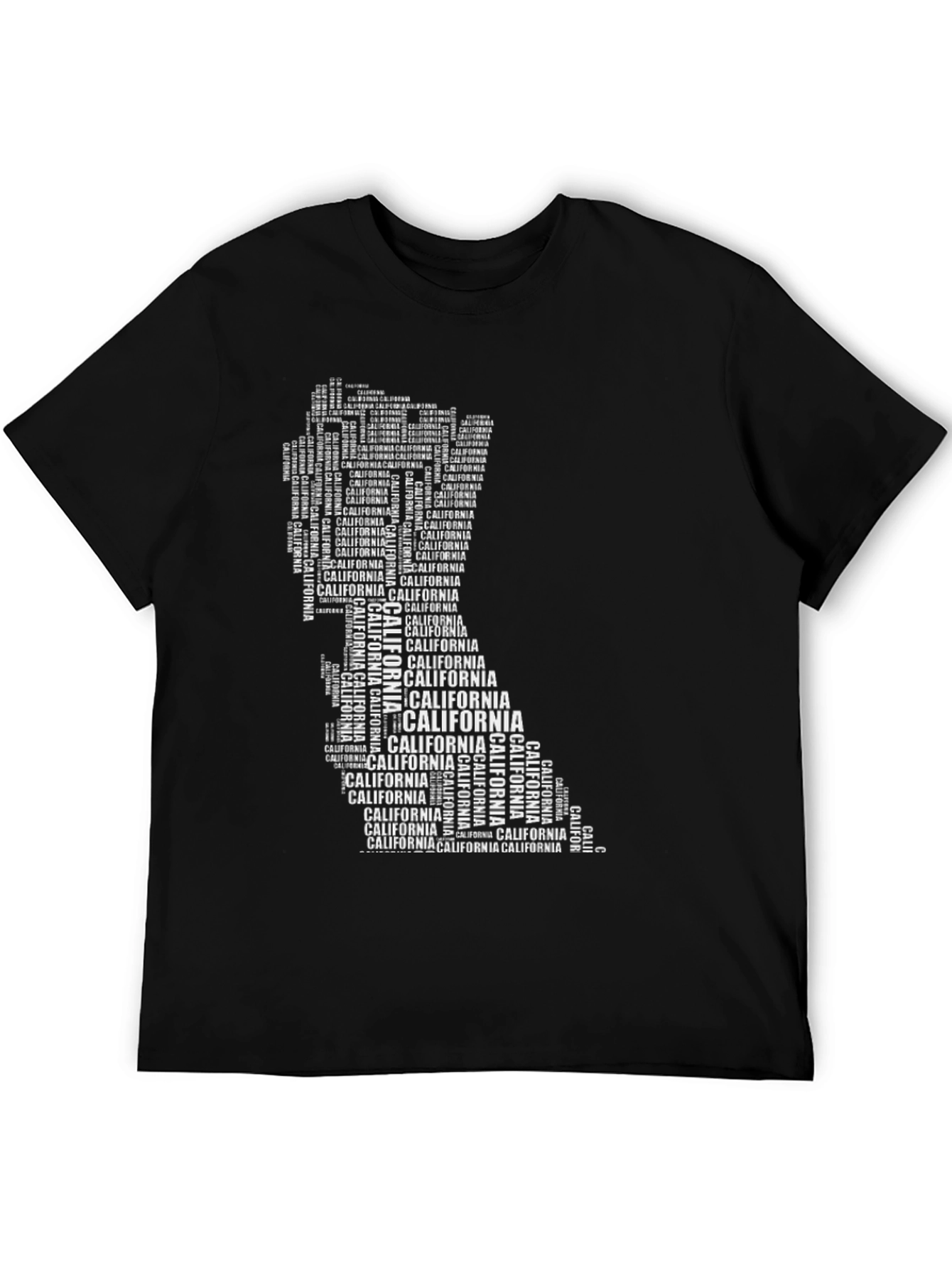 California State Typography T-Shirt - Black