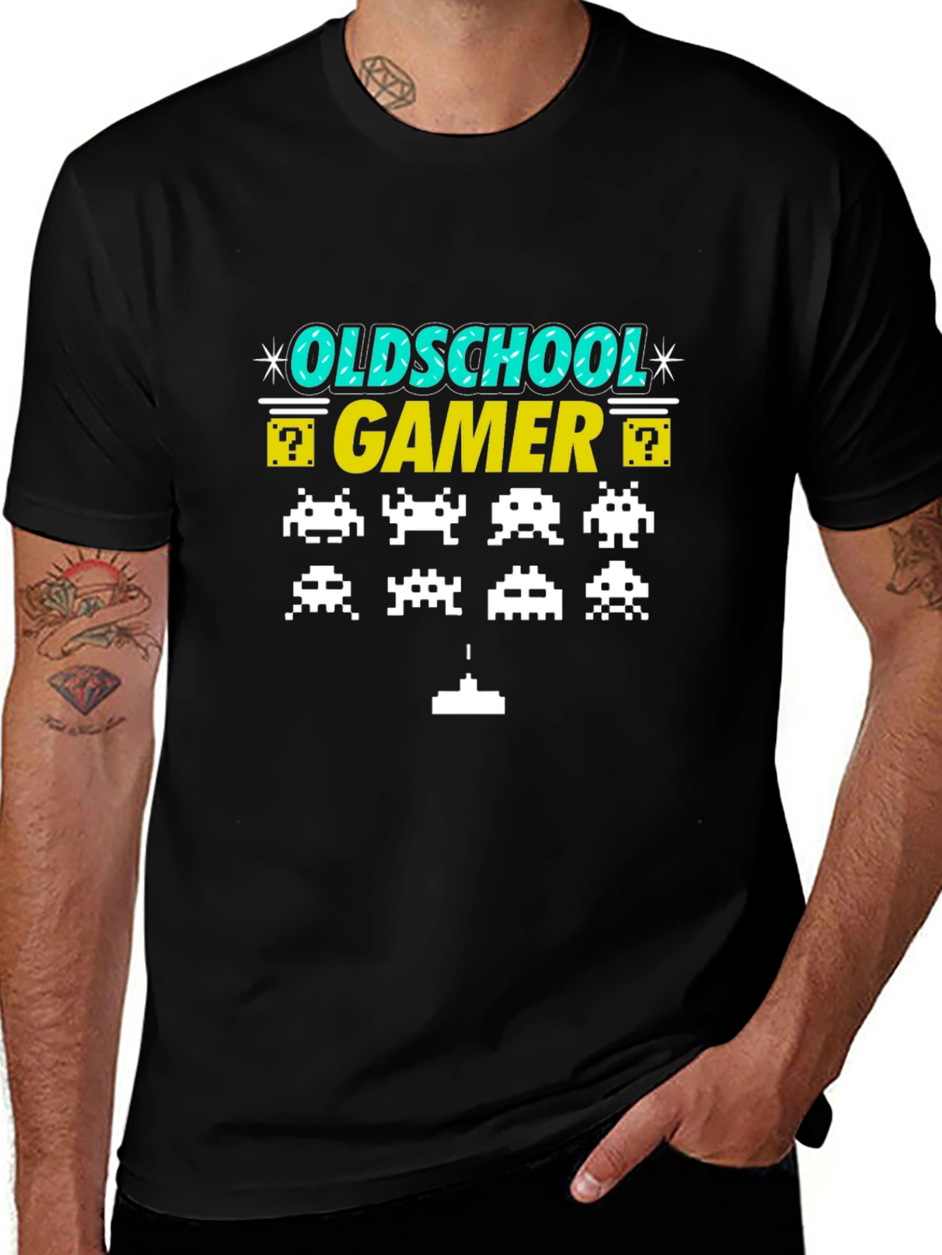 Oldschool Gamer T-Shirt: Retro Arcade Design