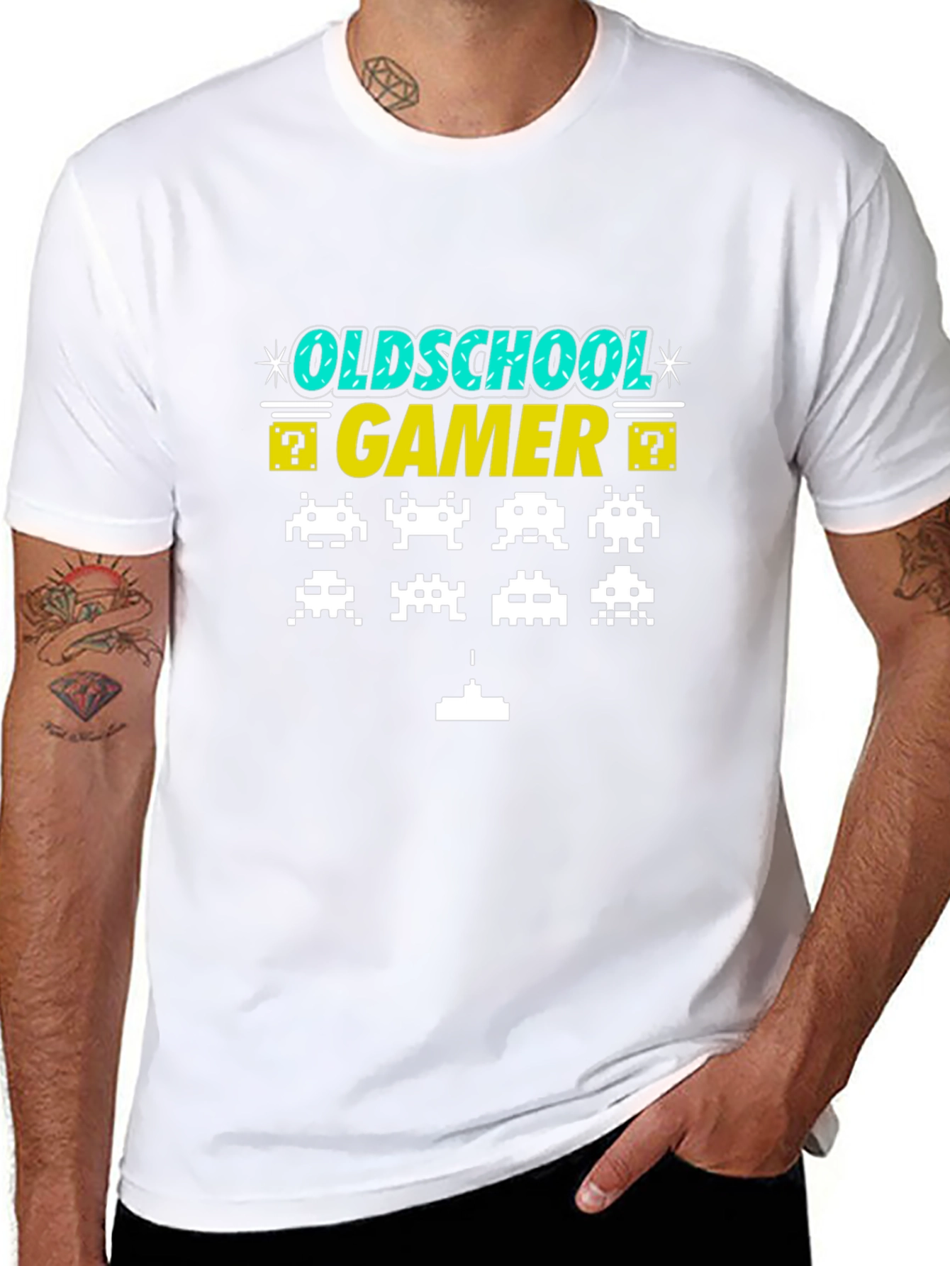 Oldschool Gamer T-Shirt: Retro Arcade Design