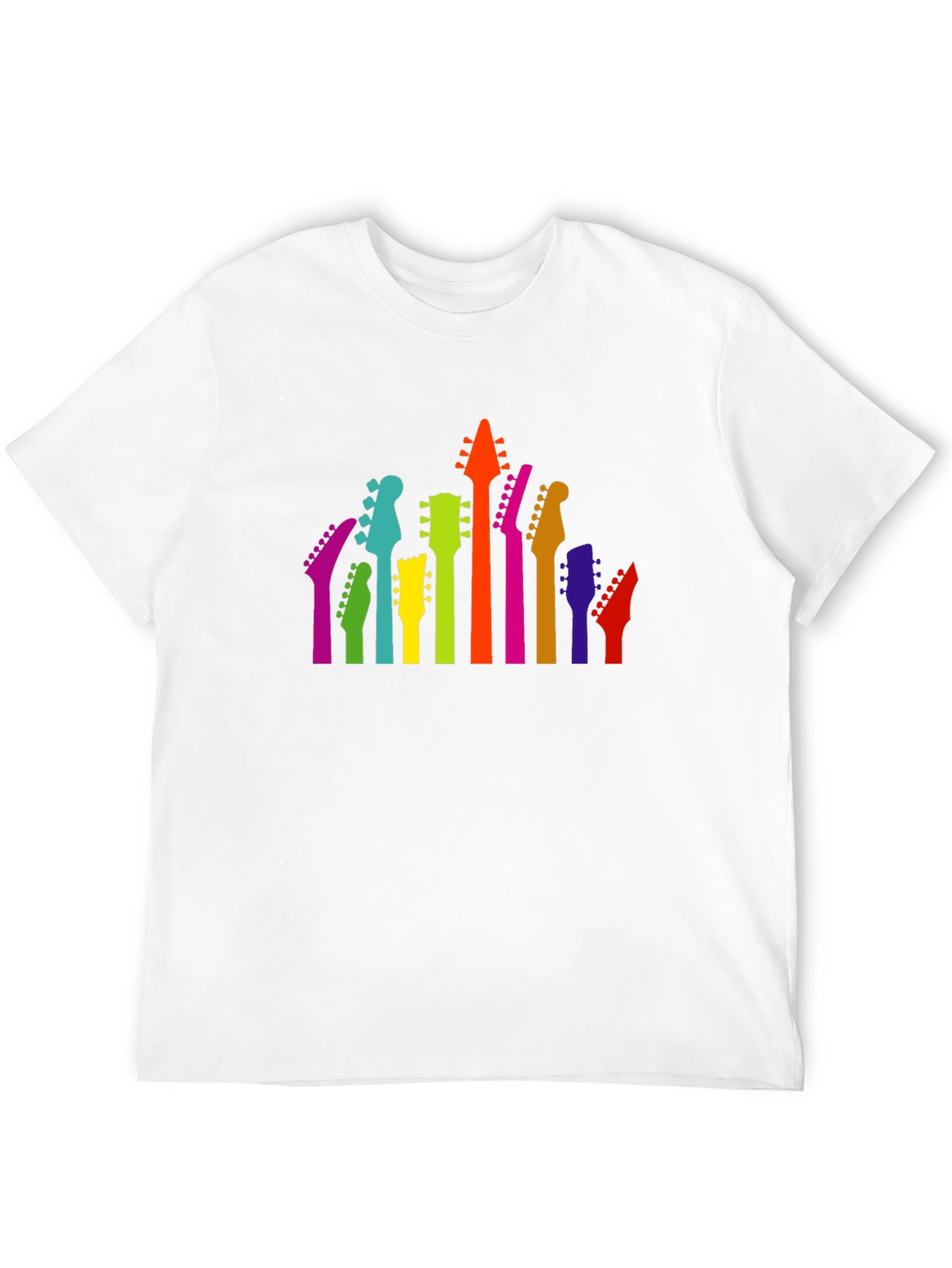Colorful Guitar Head T-Shirt