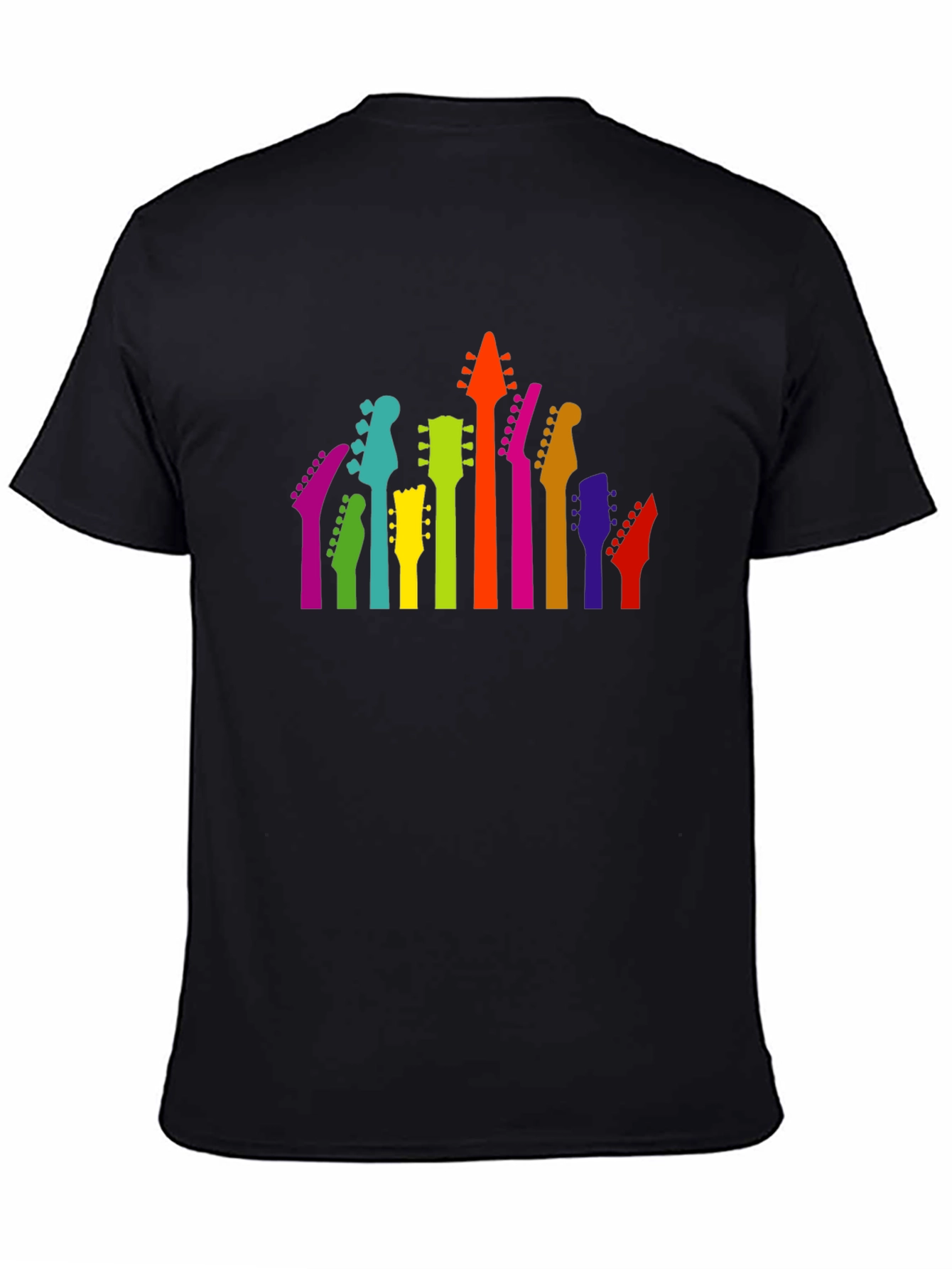 Colorful Guitar Head T-Shirt