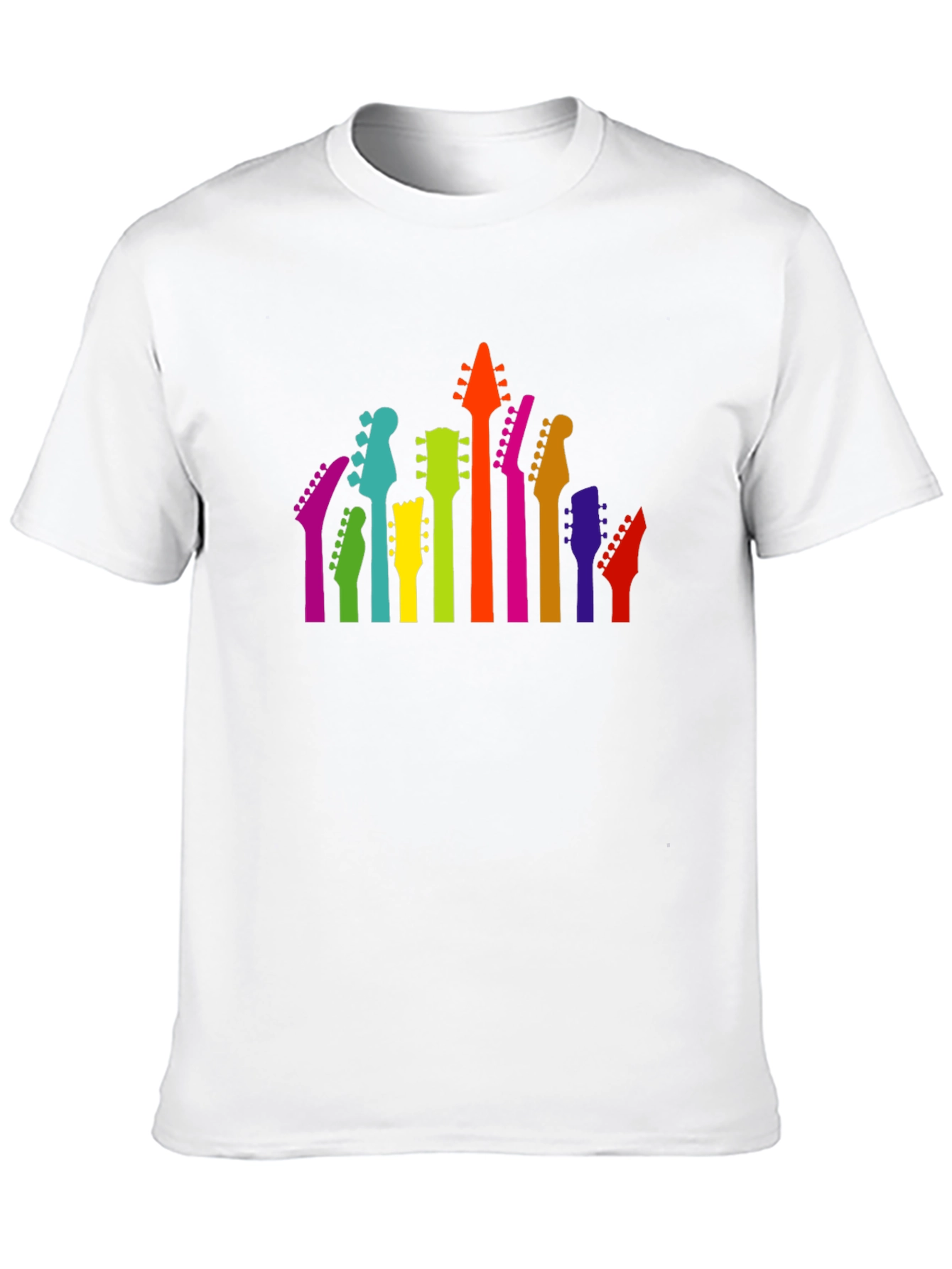 Colorful Guitar Head T-Shirt