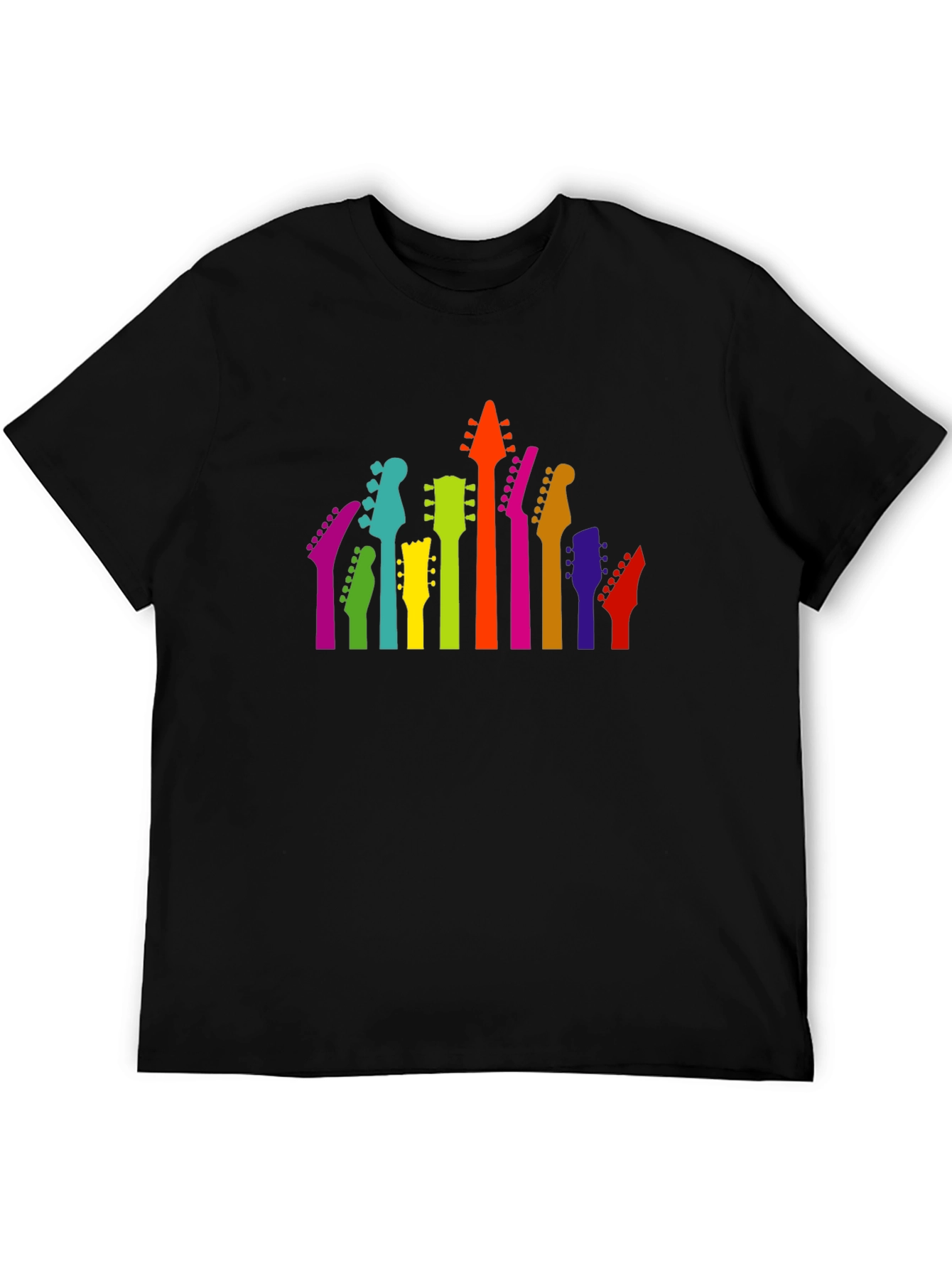 Colorful Guitar Head T-Shirt
