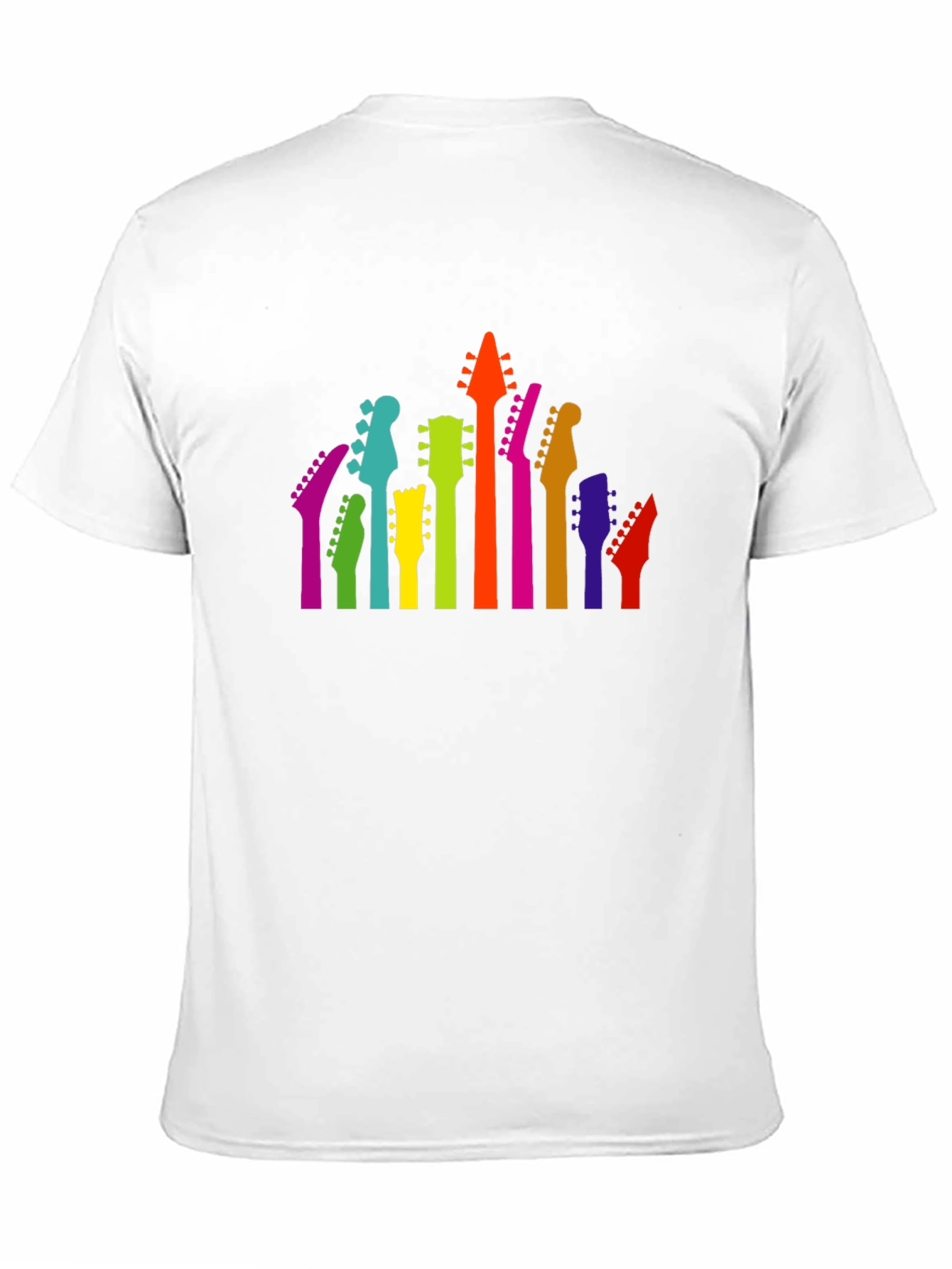 Colorful Guitar Head T-Shirt