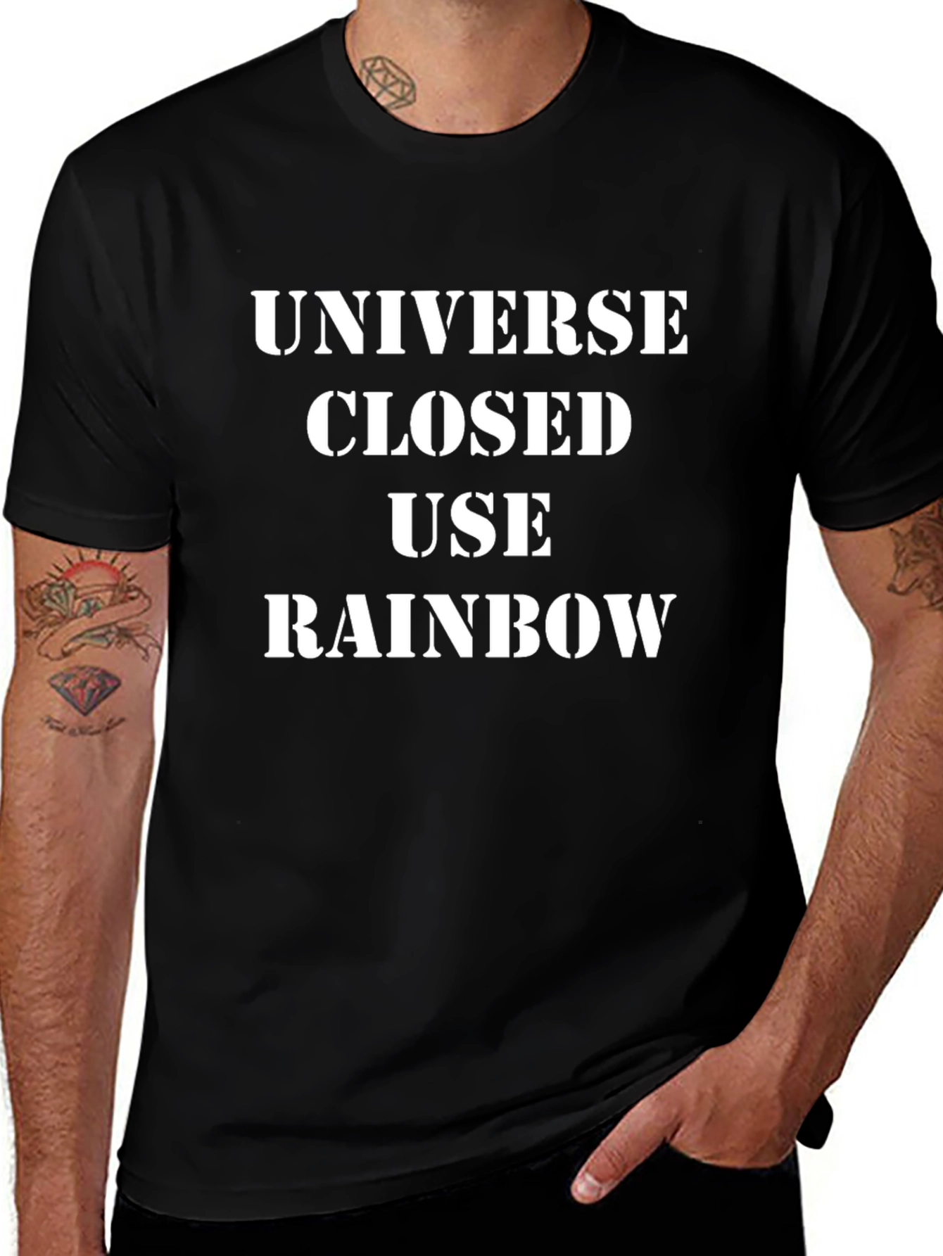 Universe Closed Rainbow T-Shirt