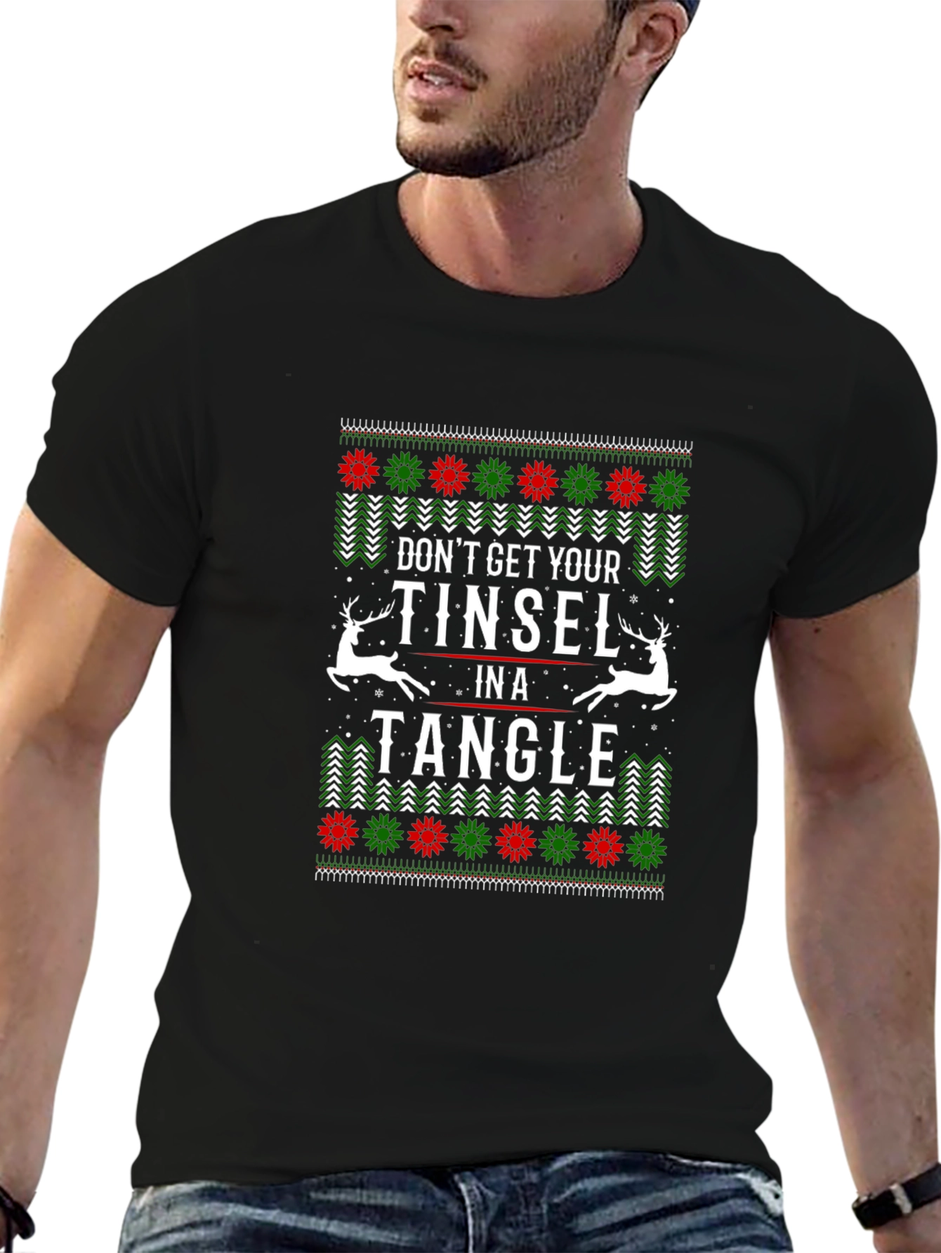 Tinsel Tangle Christmas Tee