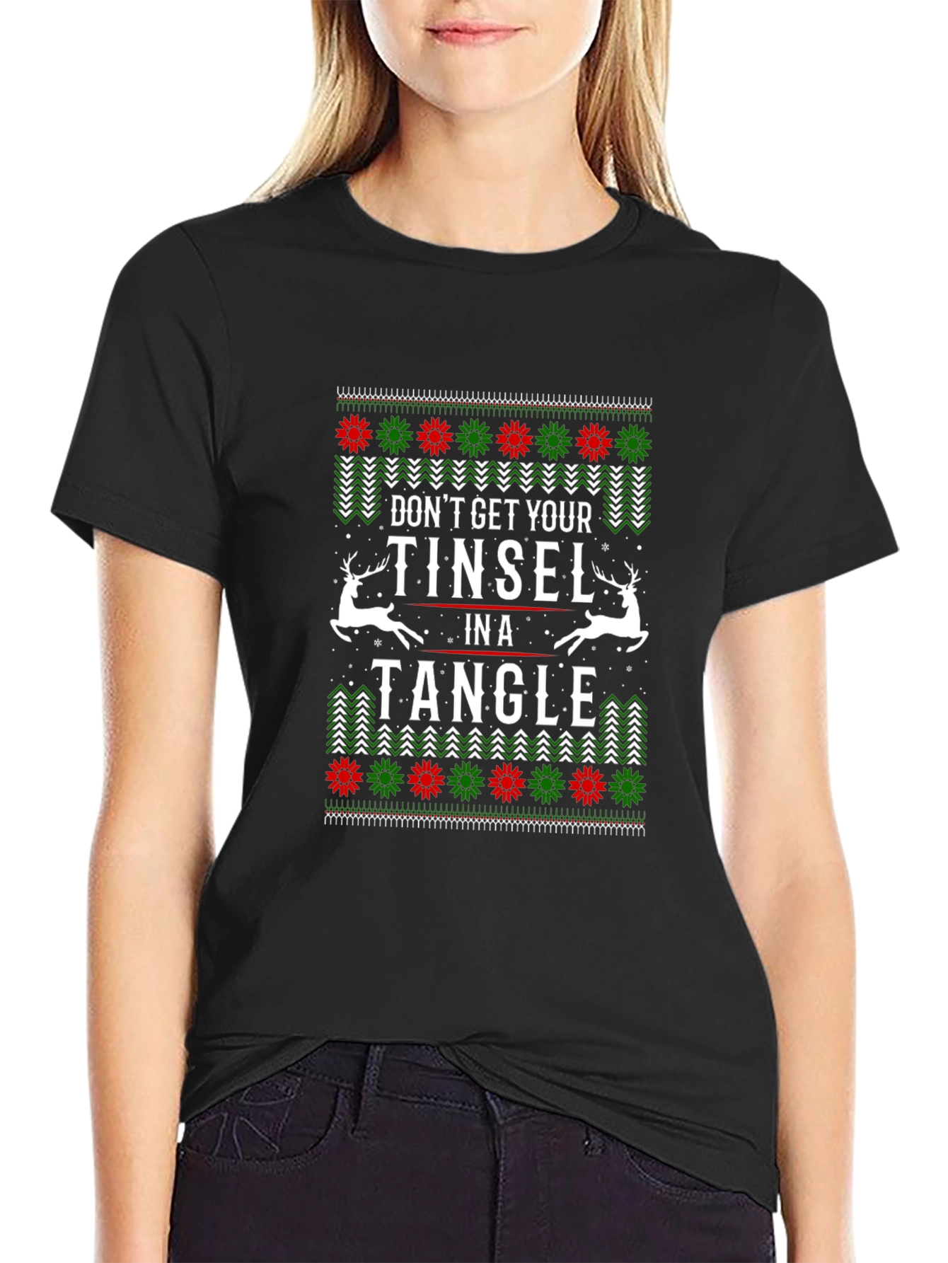 Tinsel Tangle Christmas Tee