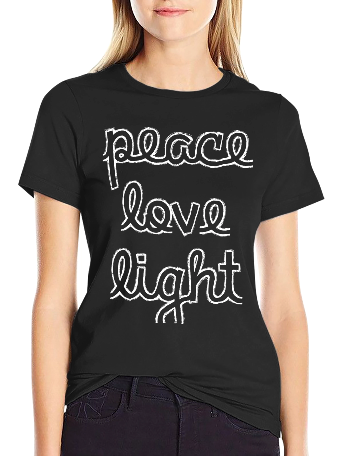 Peace Love Light Graphic Tee