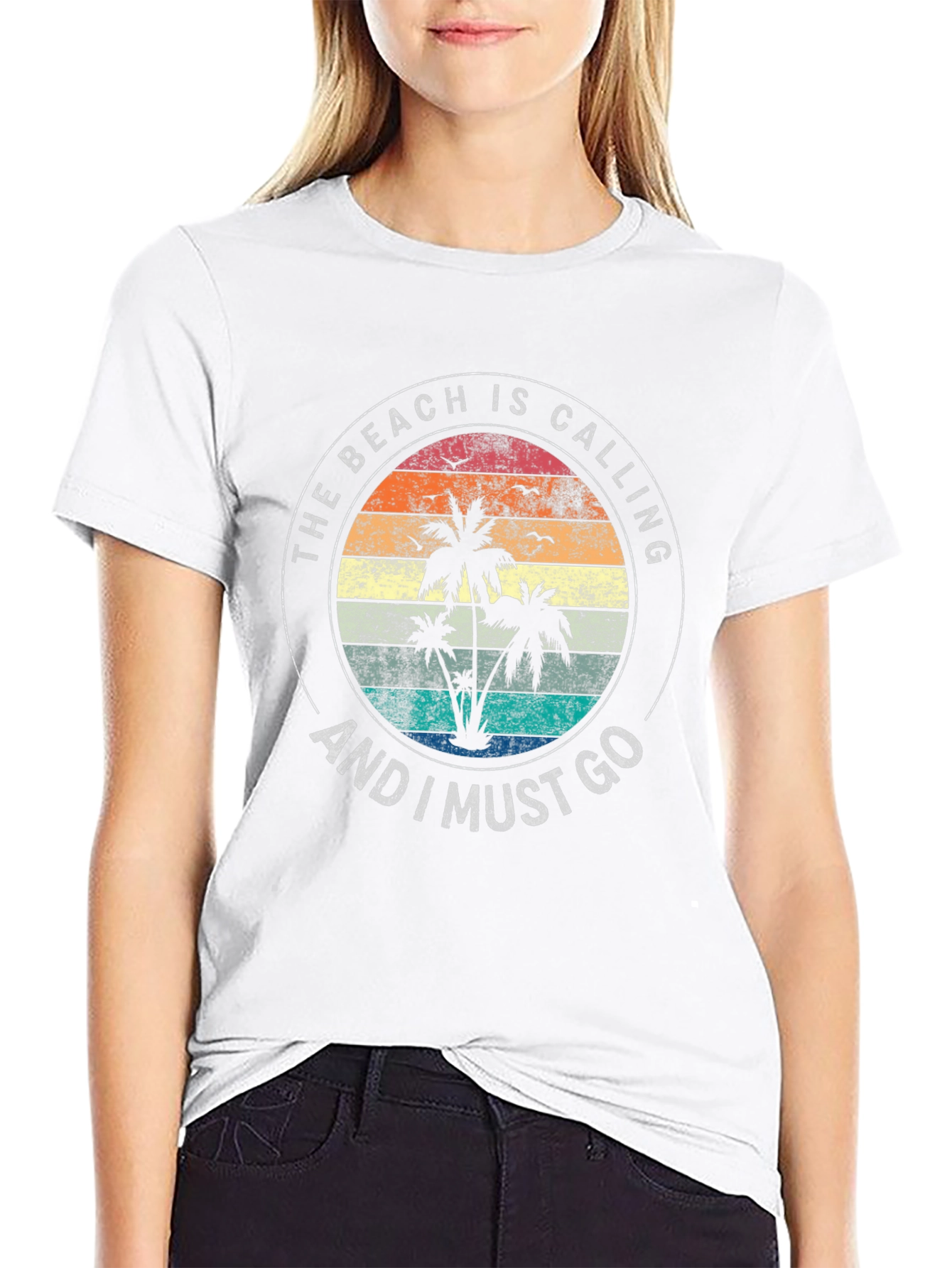 The Beach Is Calling Graphic T-Shirt