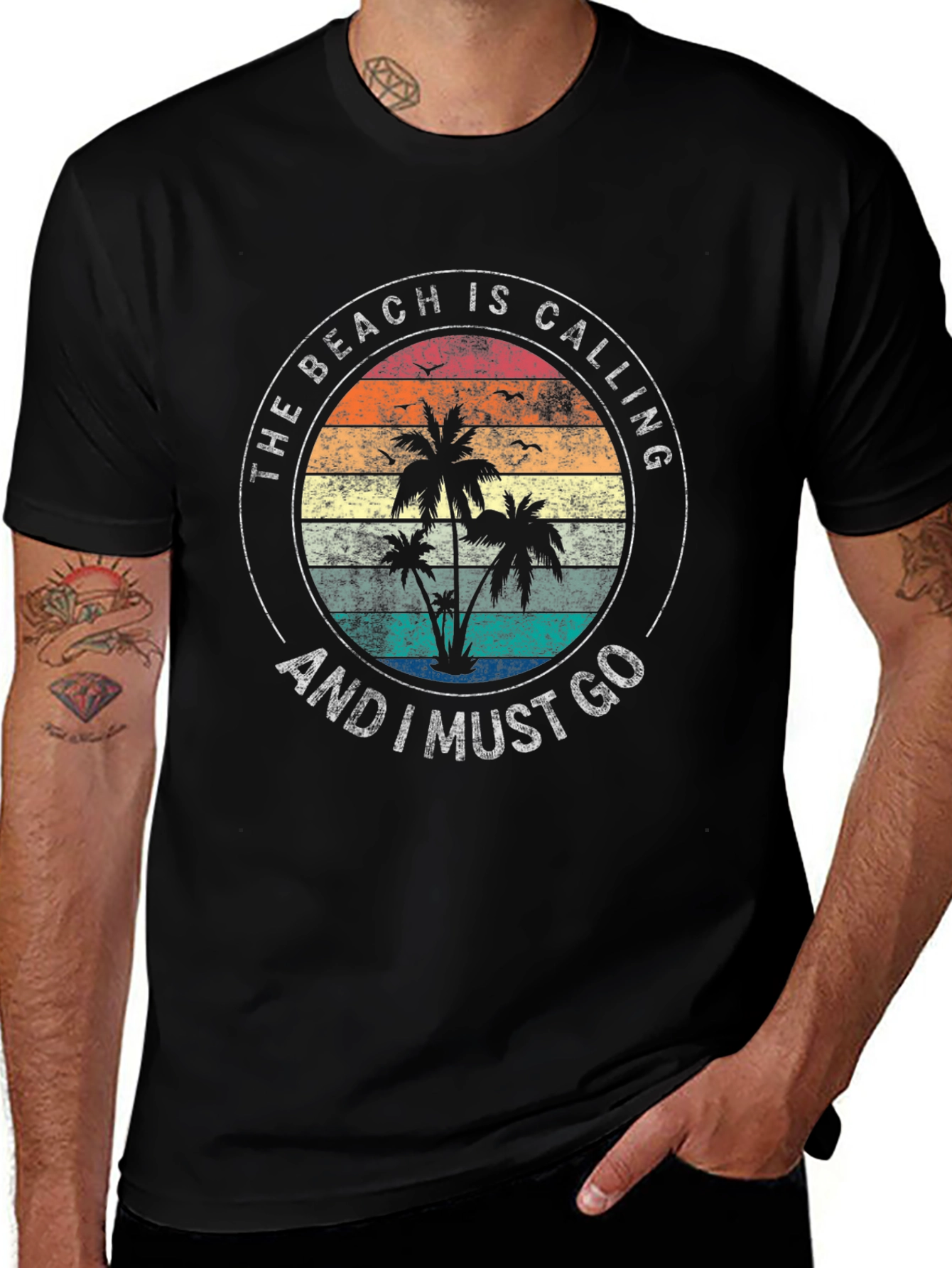 The Beach Is Calling Graphic T-Shirt