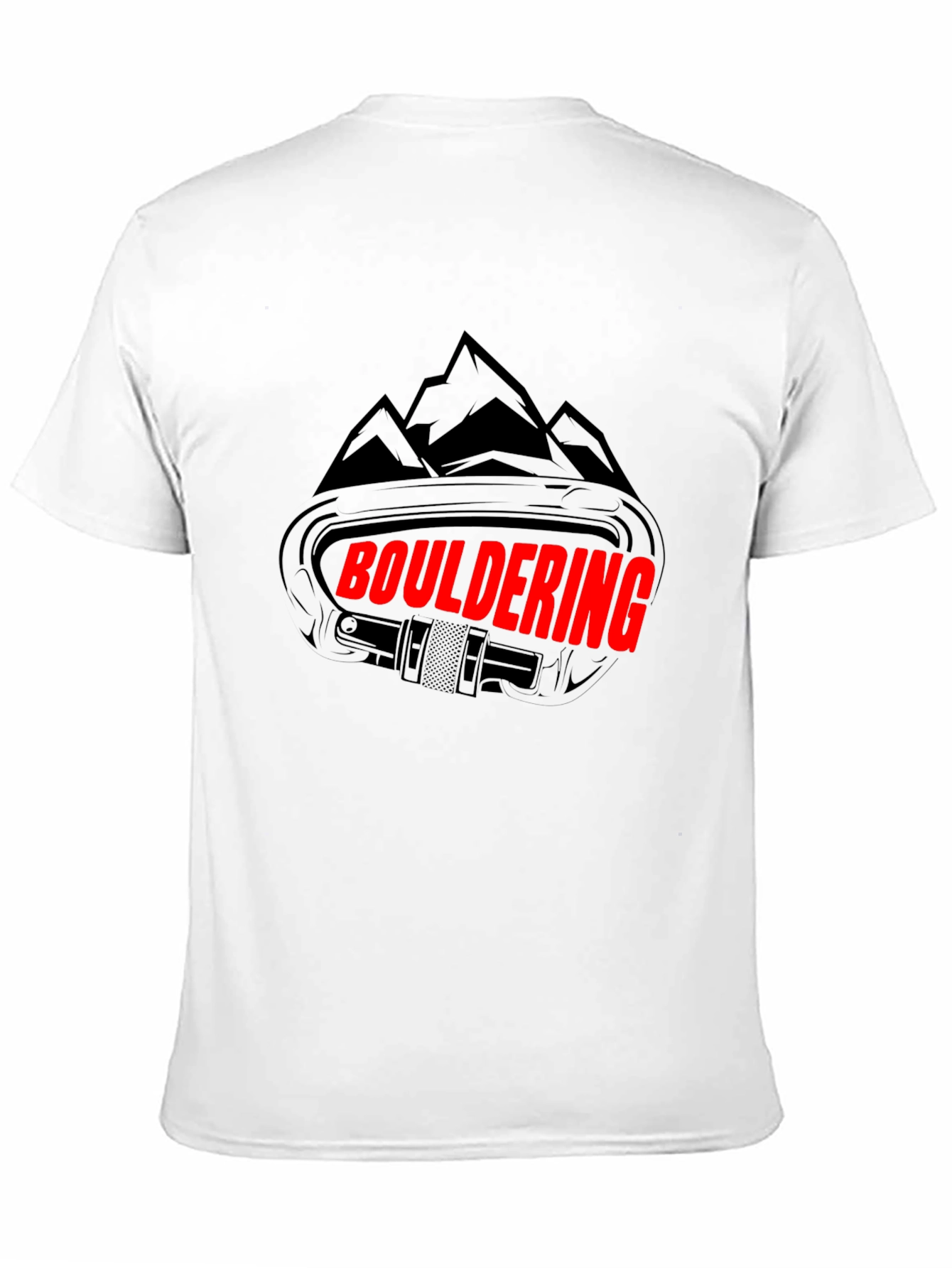 Bouldering Carabiner Graphic Tee - Black