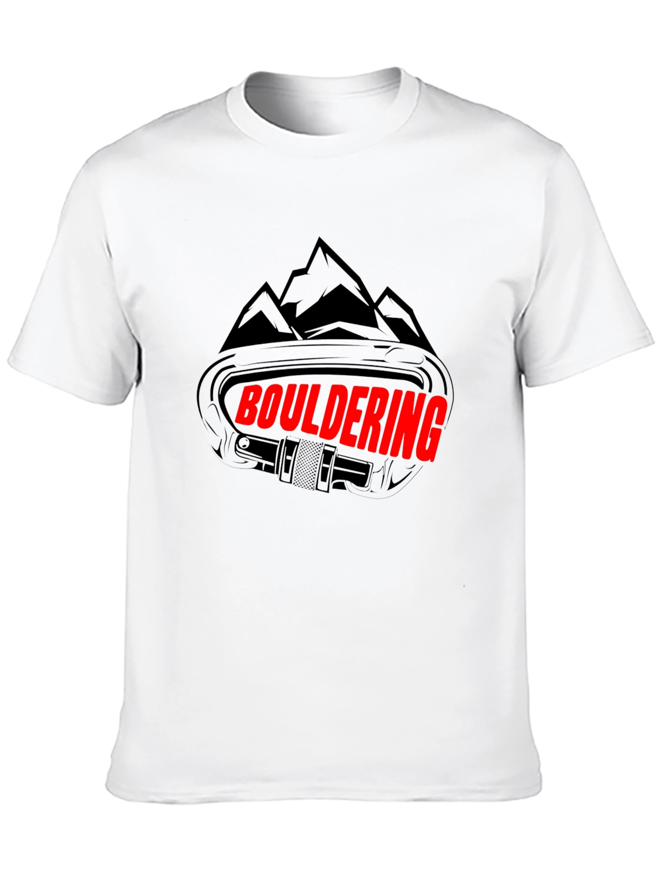 Bouldering Carabiner Graphic Tee - Black