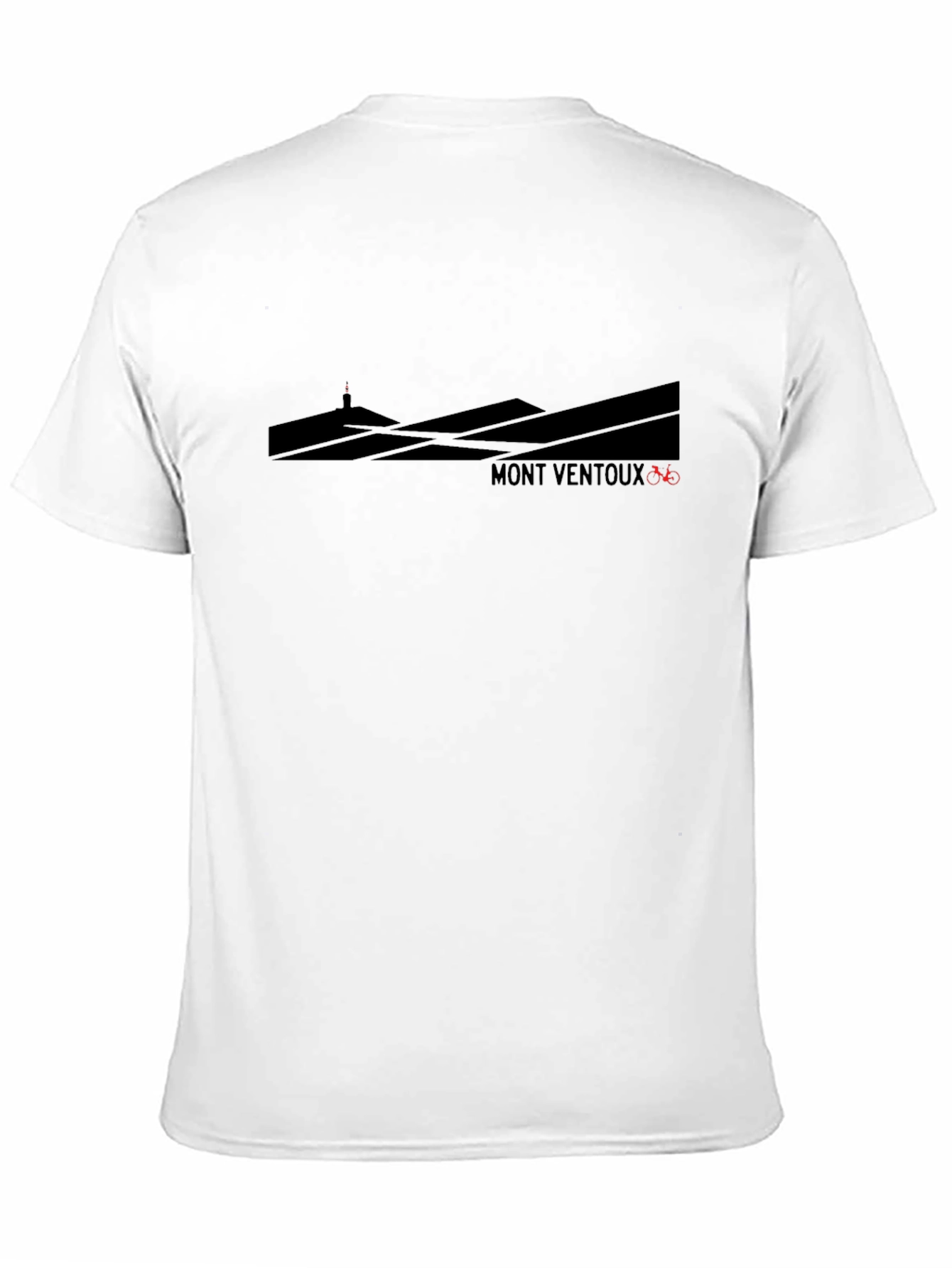 Mont Ventoux Cycling T-Shirt - Black Graphic Tee