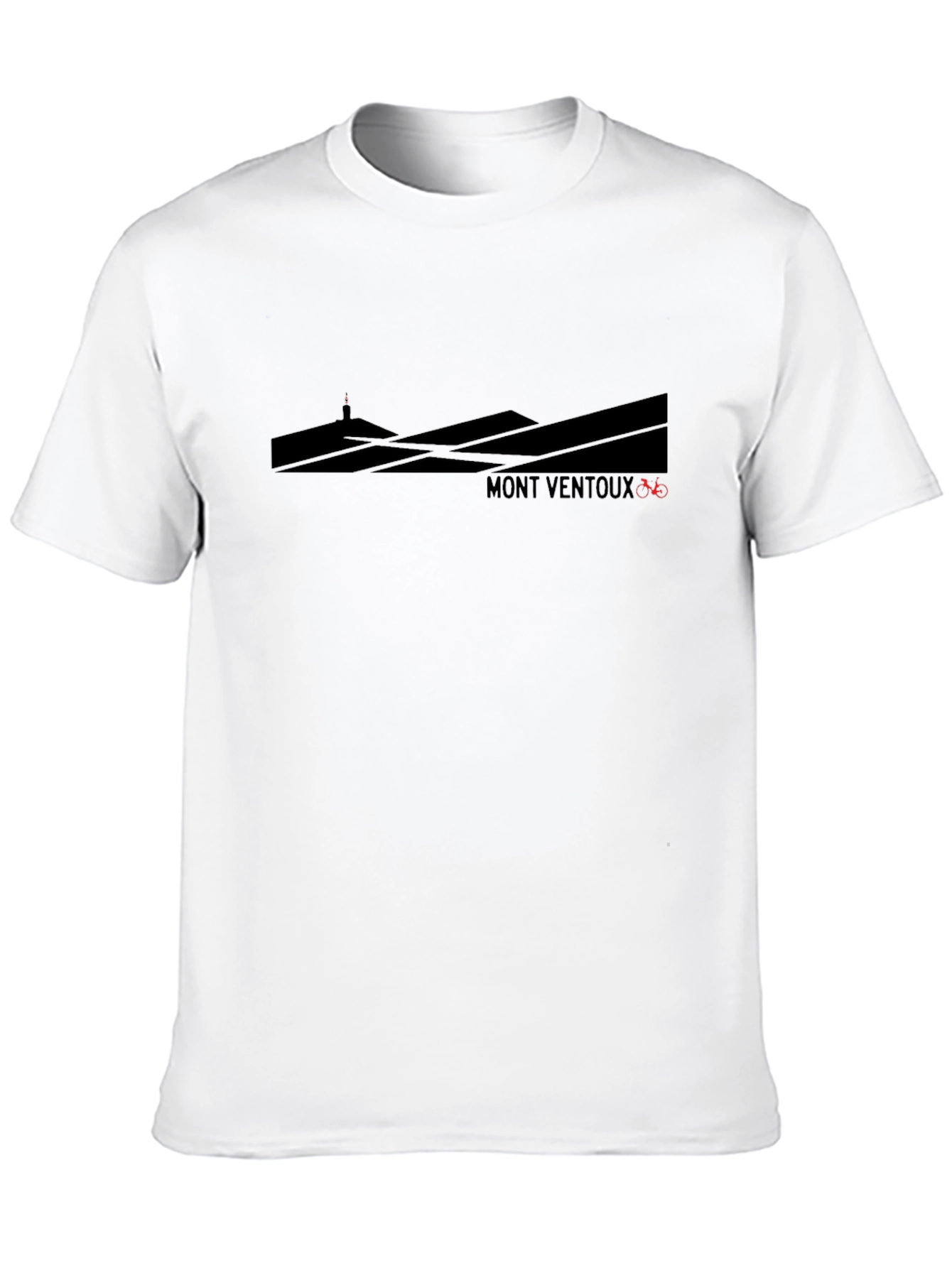 Mont Ventoux Cycling T-Shirt - Black Graphic Tee