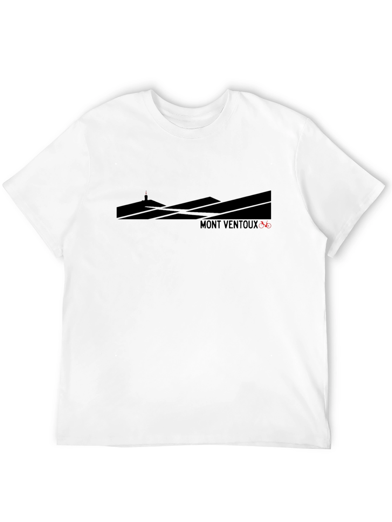 Mont Ventoux Cycling T-Shirt - Black Graphic Tee