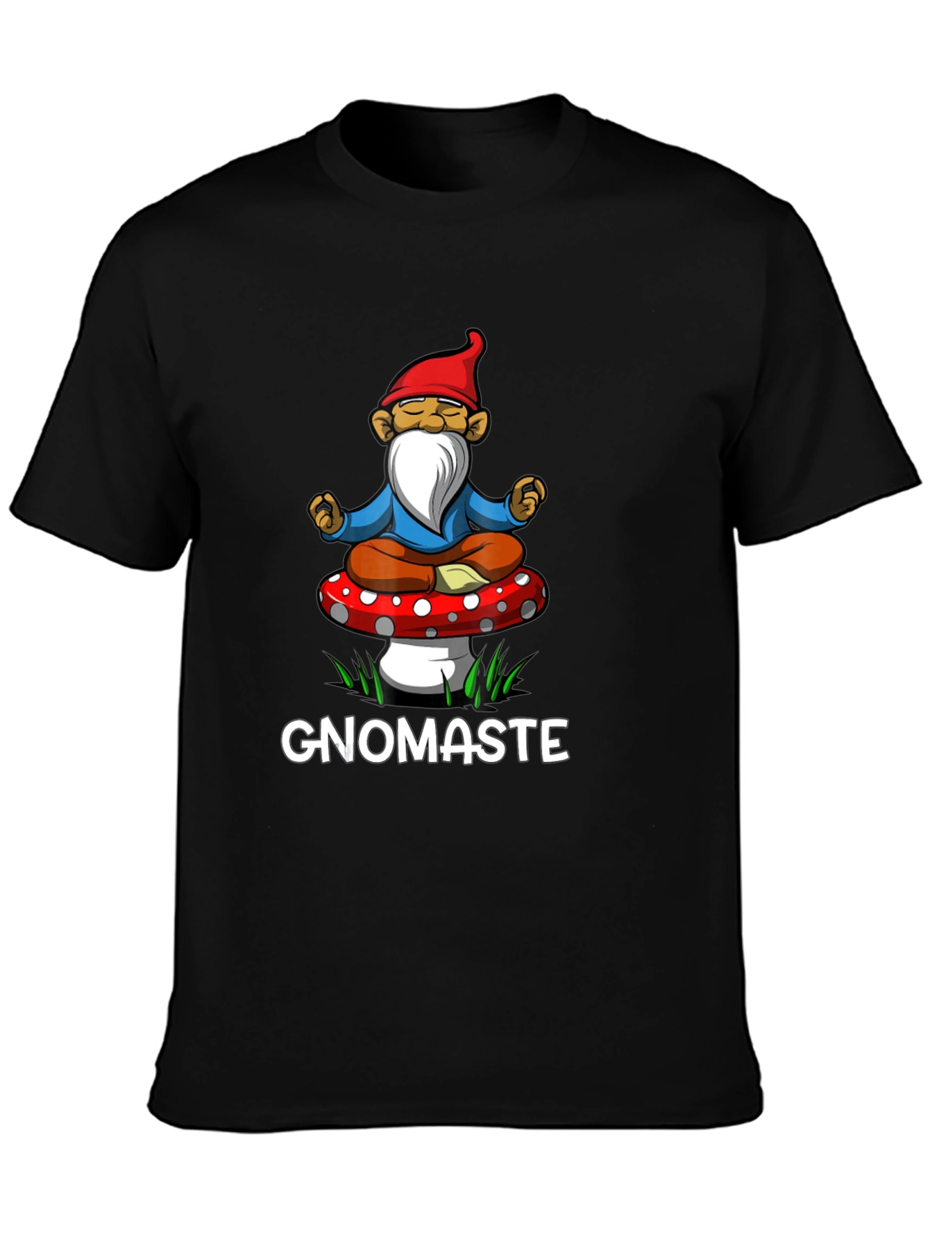 Gnomaste T-Shirt - Relaxed Gnome Meditation Tee