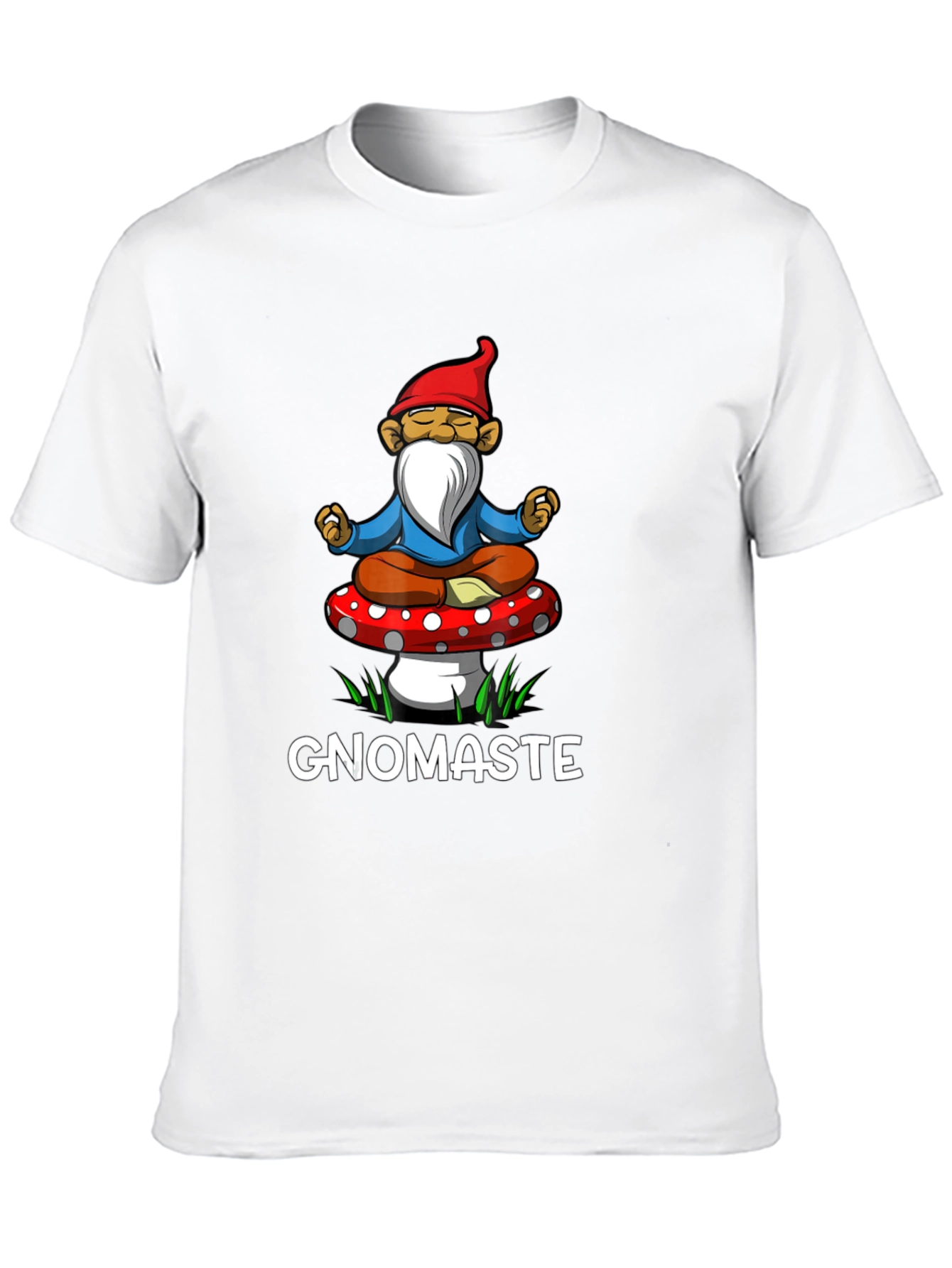Gnomaste T-Shirt - Relaxed Gnome Meditation Tee