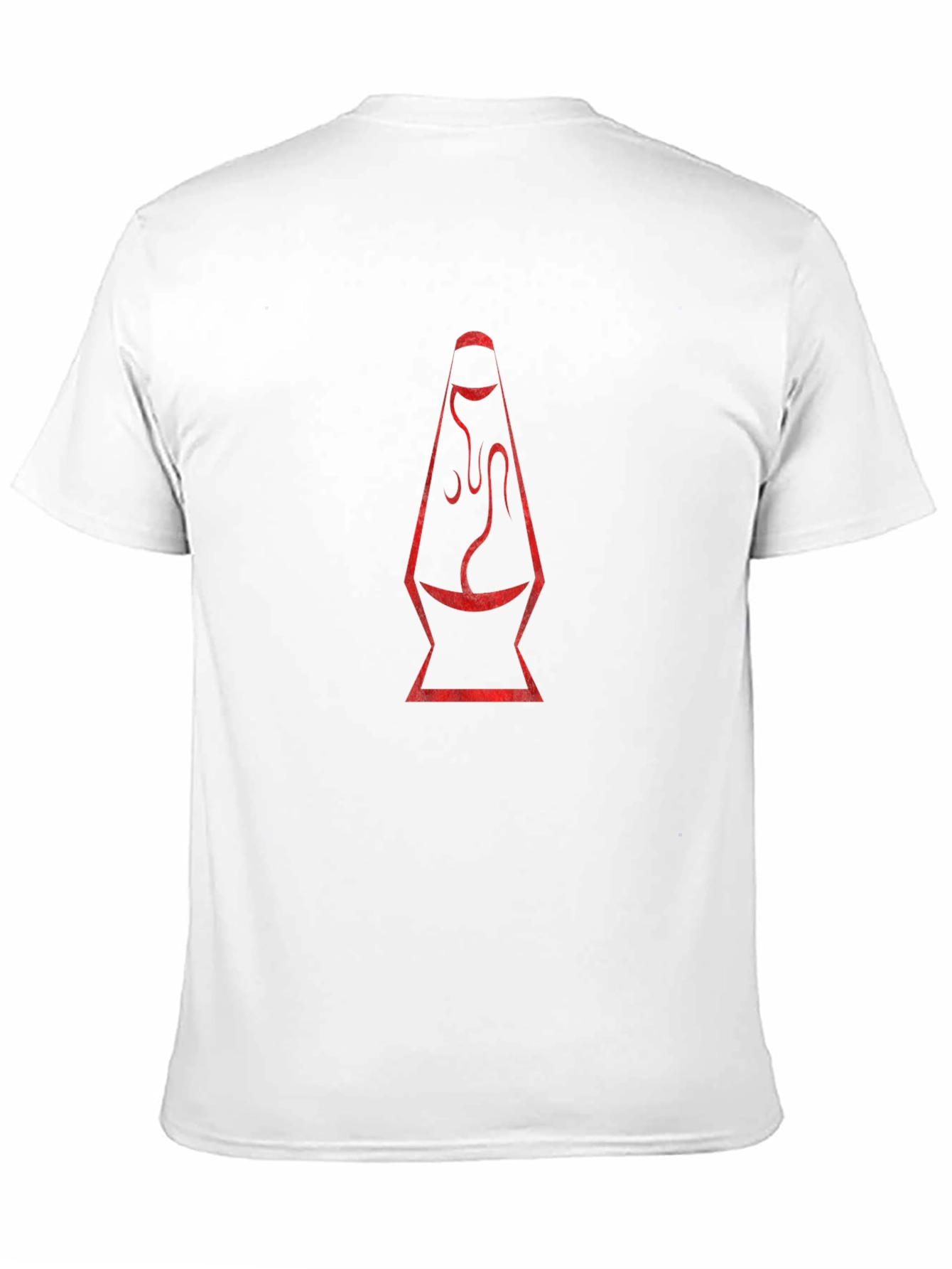 Retro Lava Lamp Graphic Tee - Black Cotton T-Shirt
