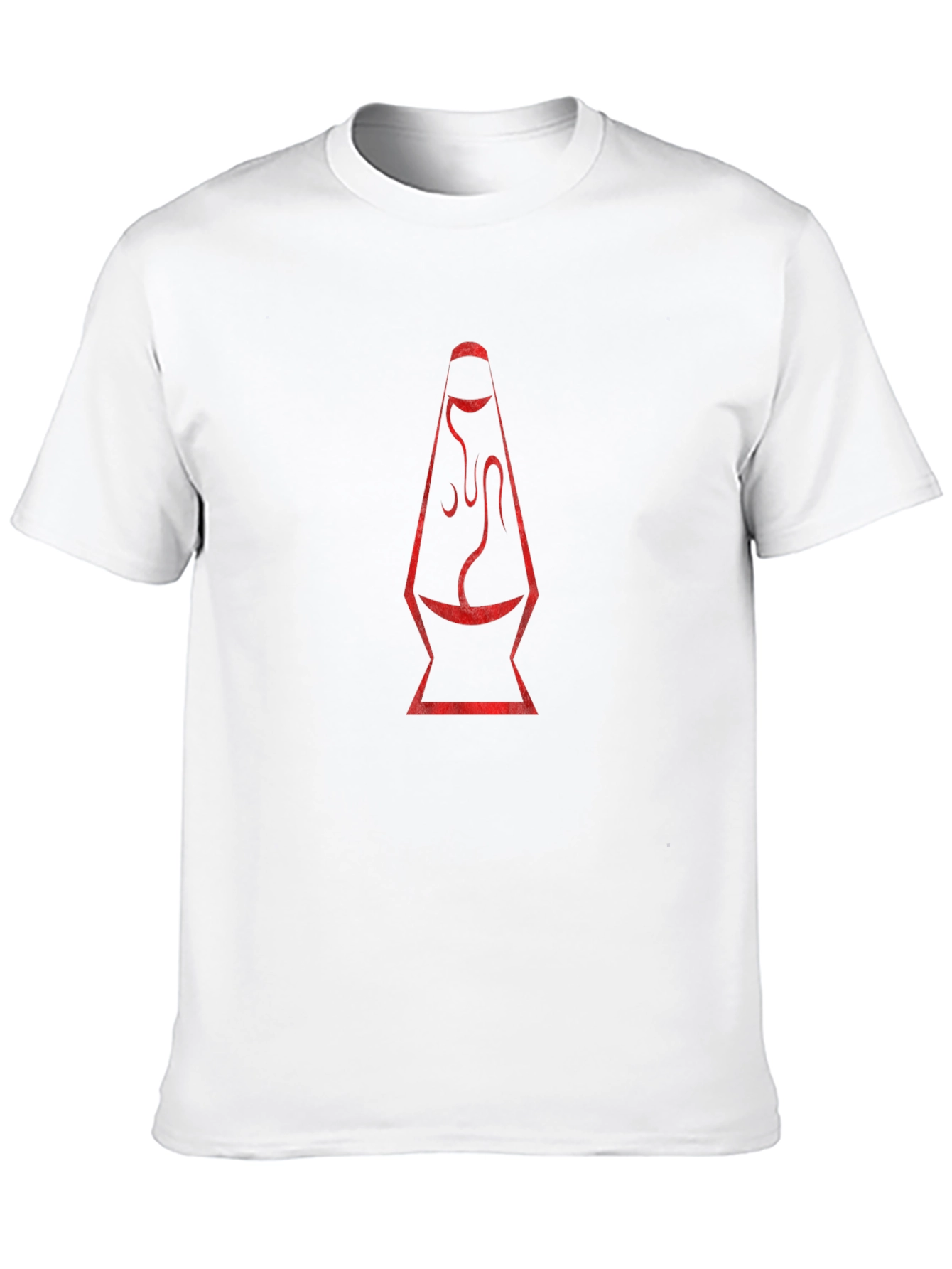 Retro Lava Lamp Graphic Tee - Black Cotton T-Shirt