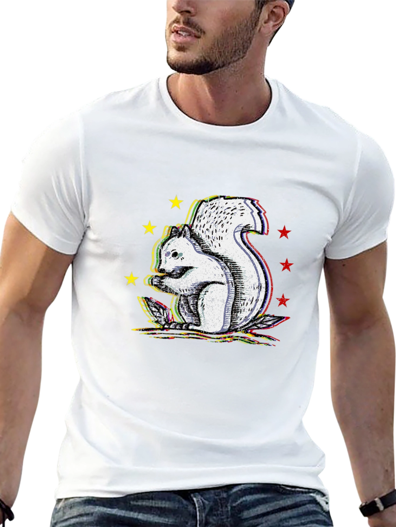 Squirrel Graphic Tee - Unique Design