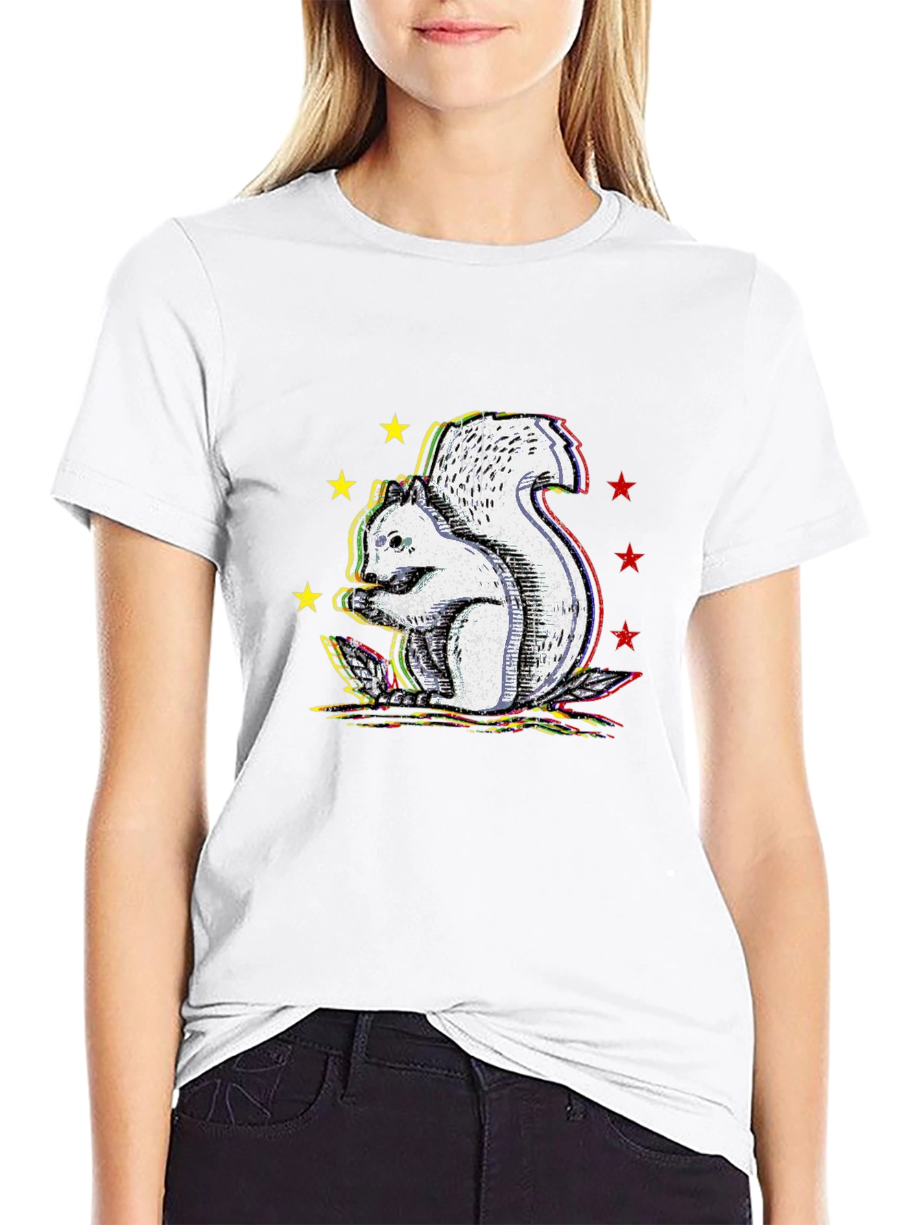 Squirrel Graphic Tee - Unique Design