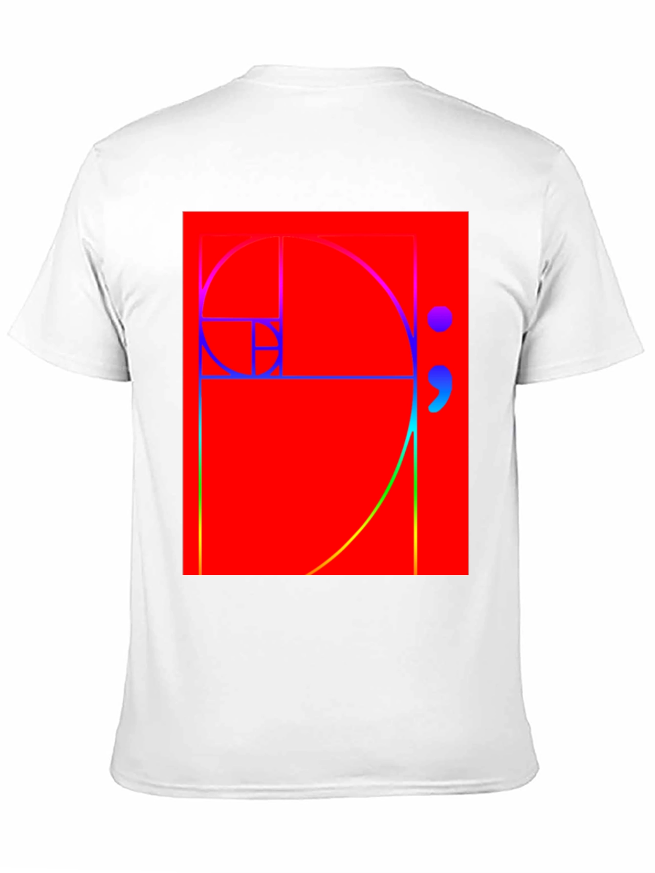 Fibonacci Sequence Graphic Tee - Black Cotton T-Shirt