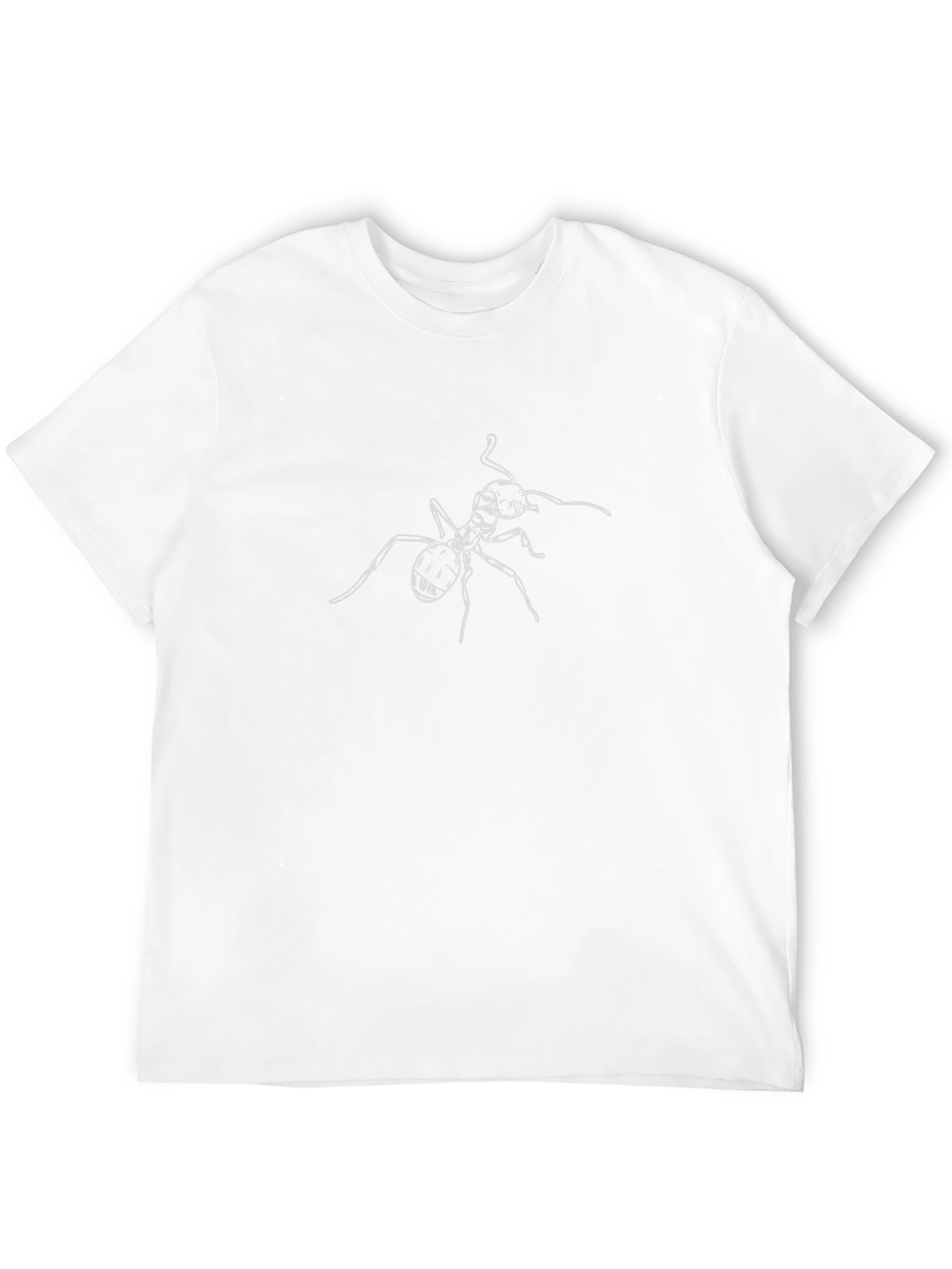 Ant Graphic Tee - Black Cotton Casual Shirt
